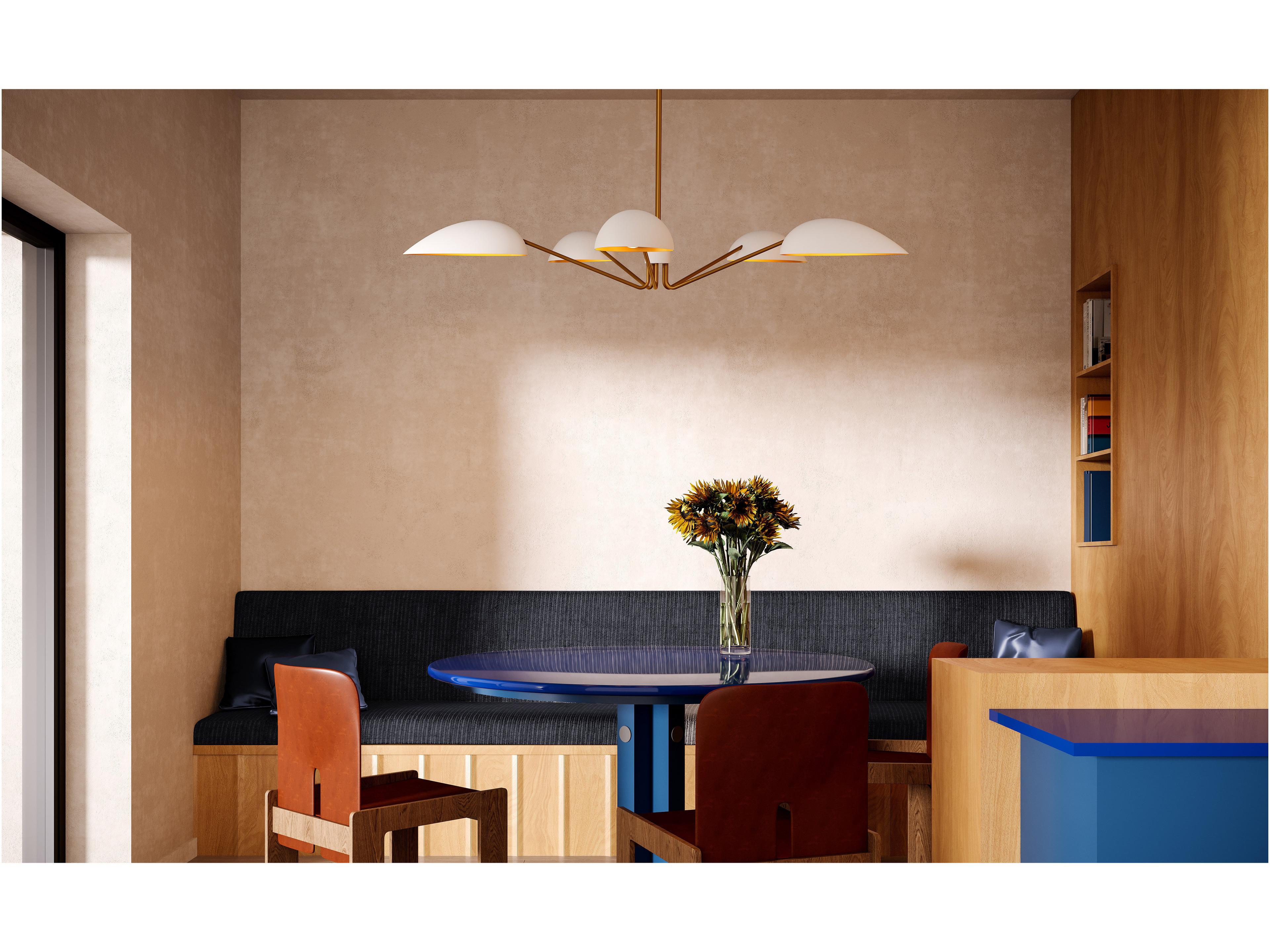 Alora Mood Oscar 5-Light Aged Gold Chandelier