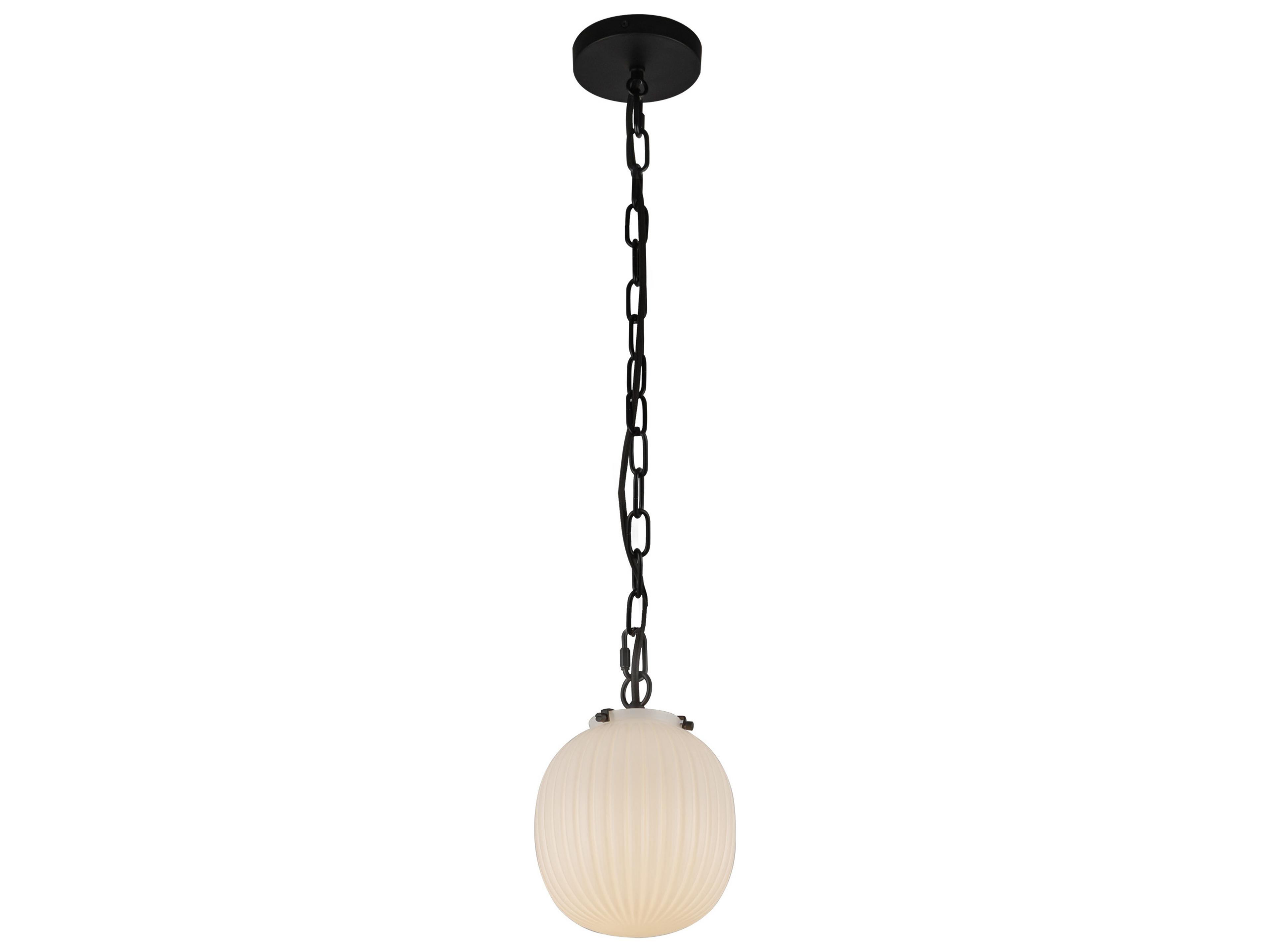 Alora Mood Cherise 1-Light Matte Black Mini Pendant