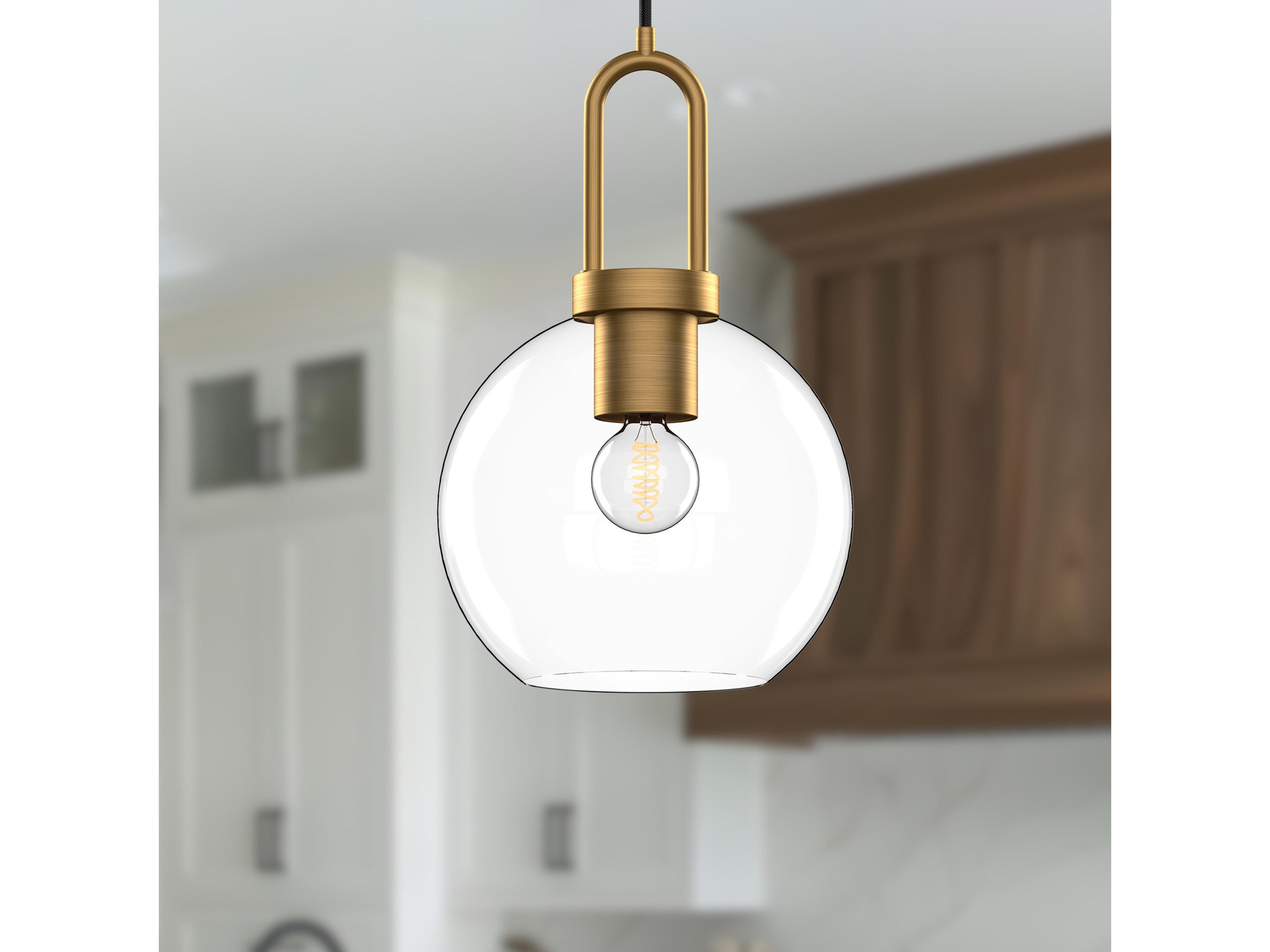 Alora Mood Soji 1-Light Aged Gold Globe Mini Pendant