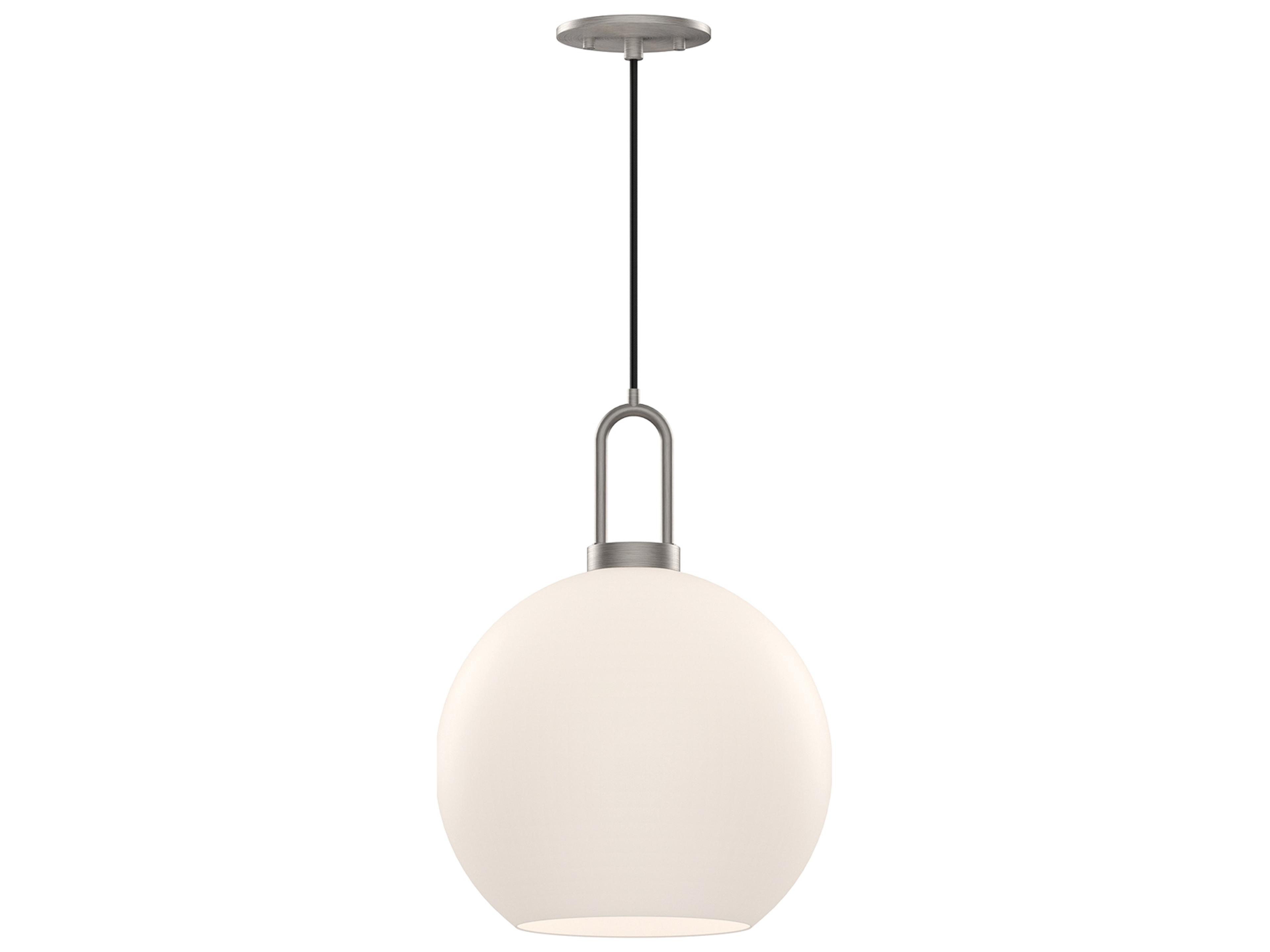 Soji Pendant Light Brushed Nickel Opal Glass