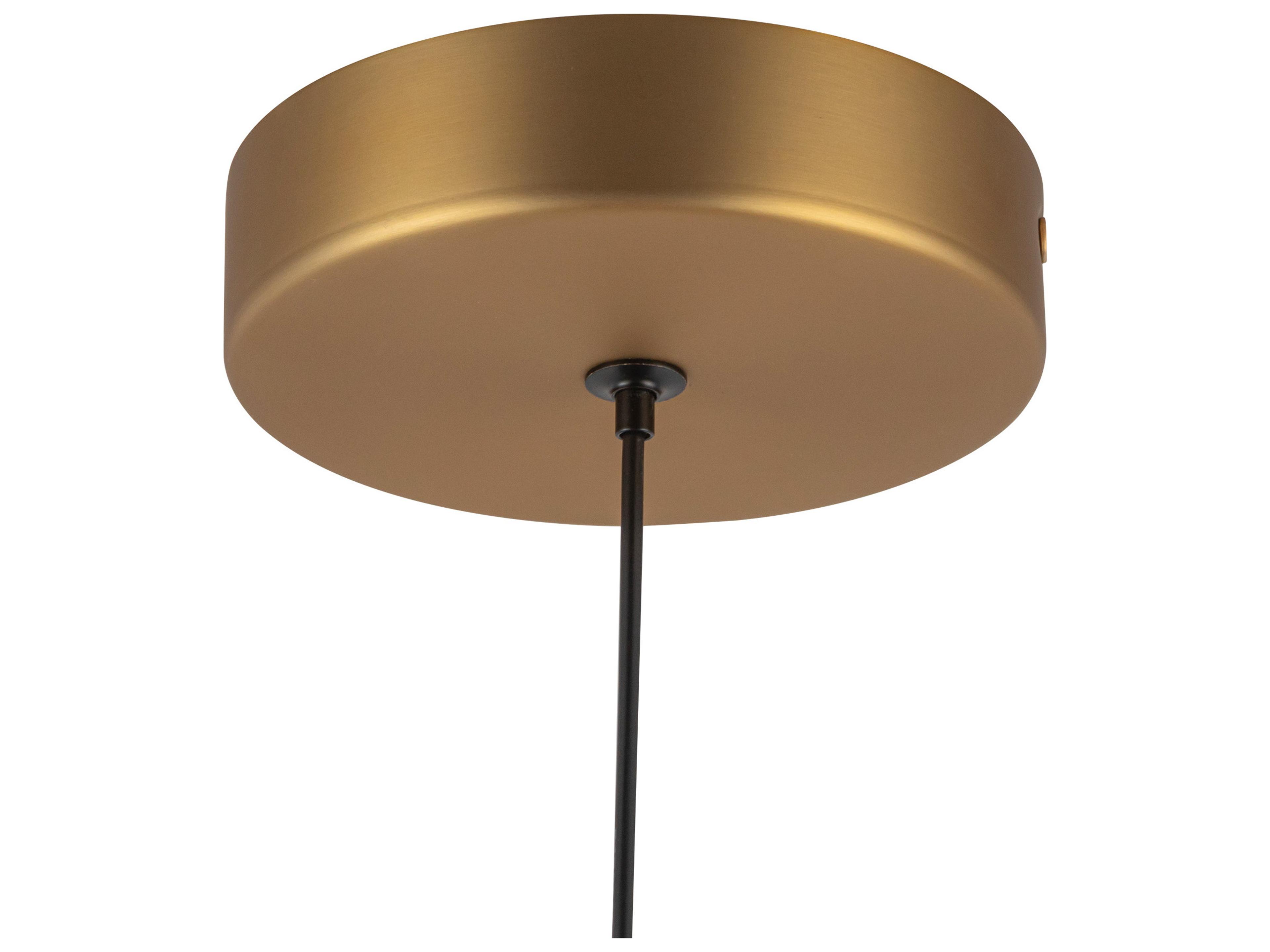 Alora Mood Arden Brushed Gold Dome Mini Pendant