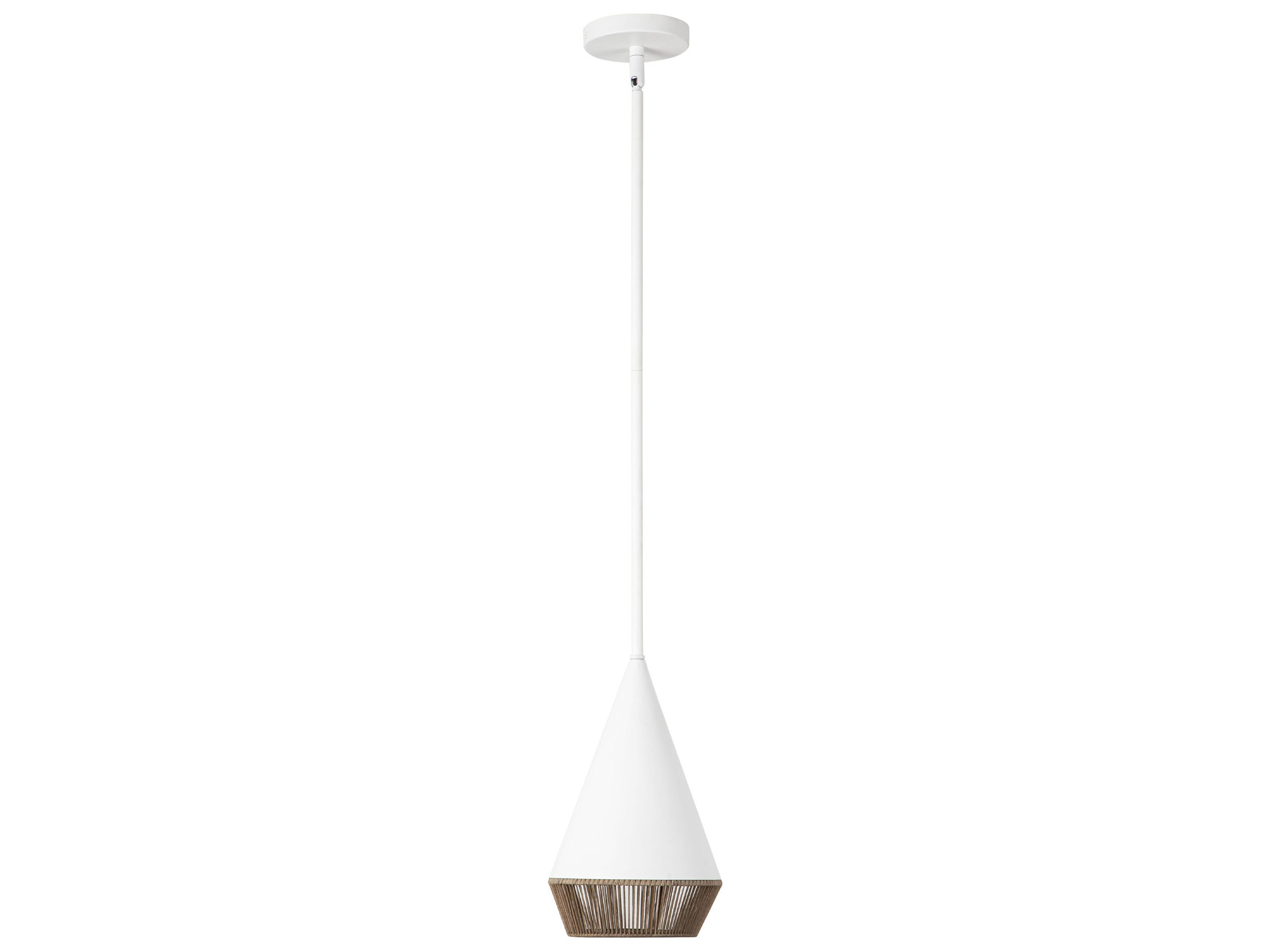 Alora Mood Daphne 1-Light White Geometric Mini Pendant
