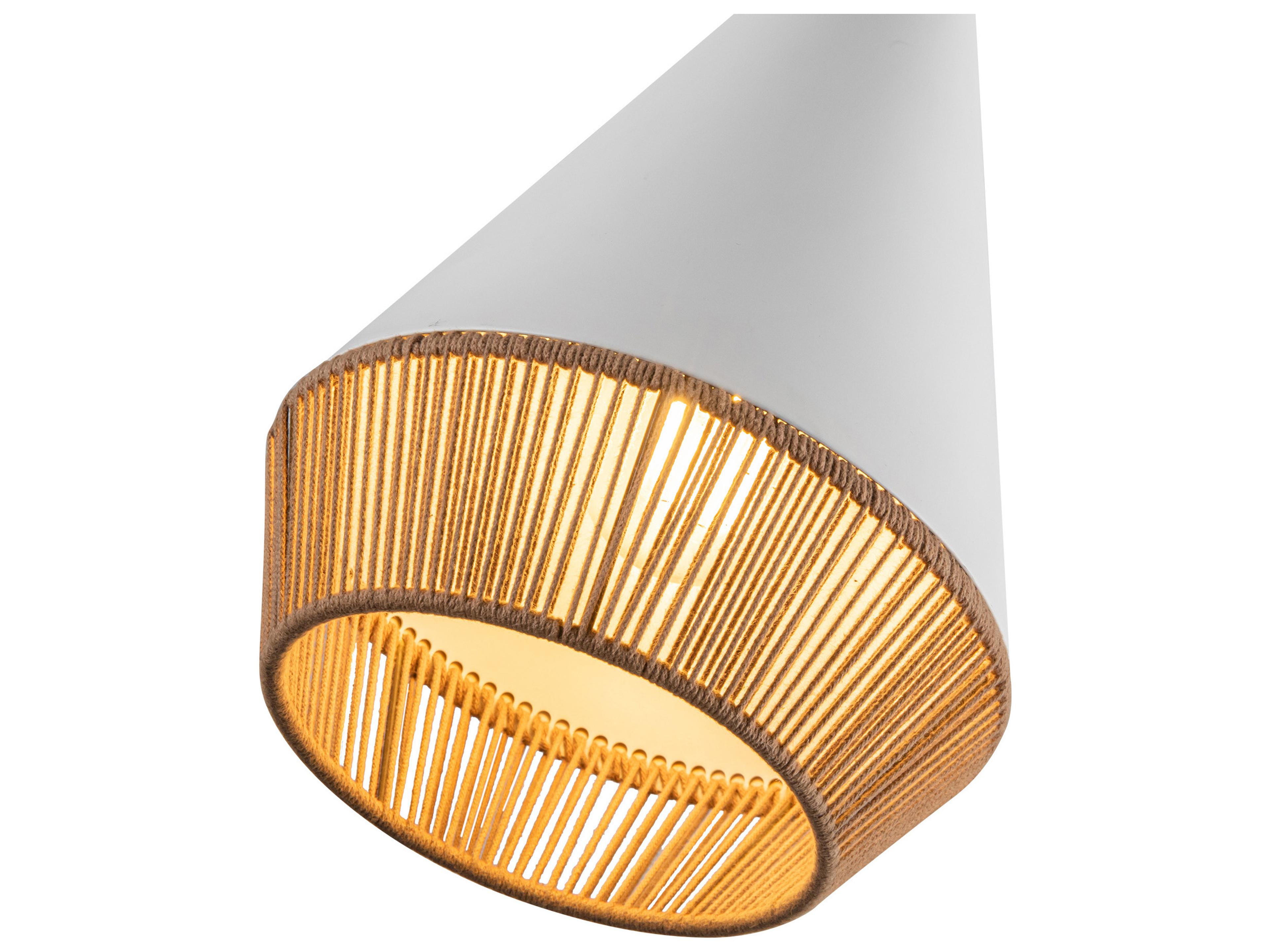 Alora Mood Daphne 1-Light White Geometric Mini Pendant