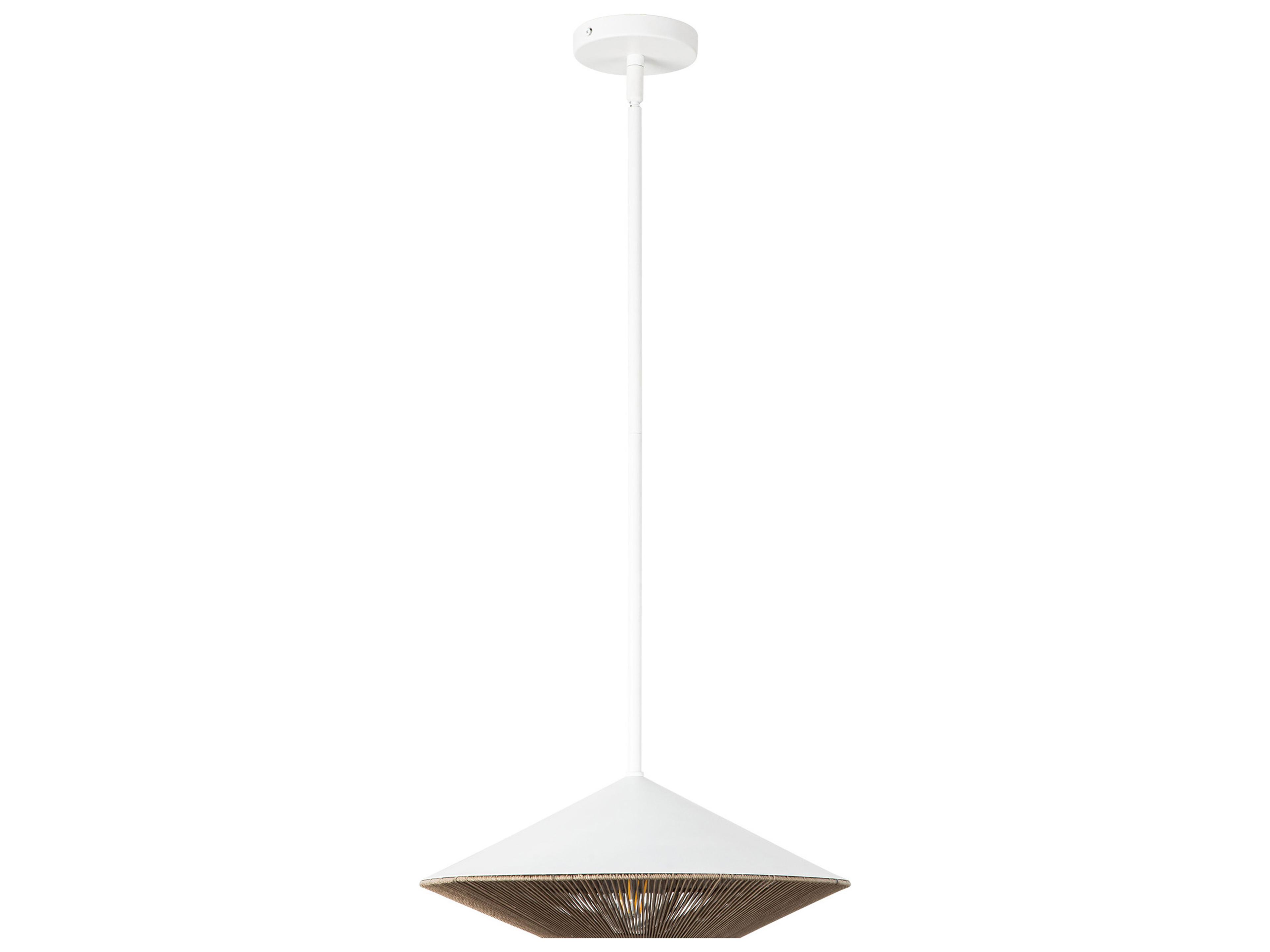 Alora Mood Daphne 1-Light White Geometric Pendant