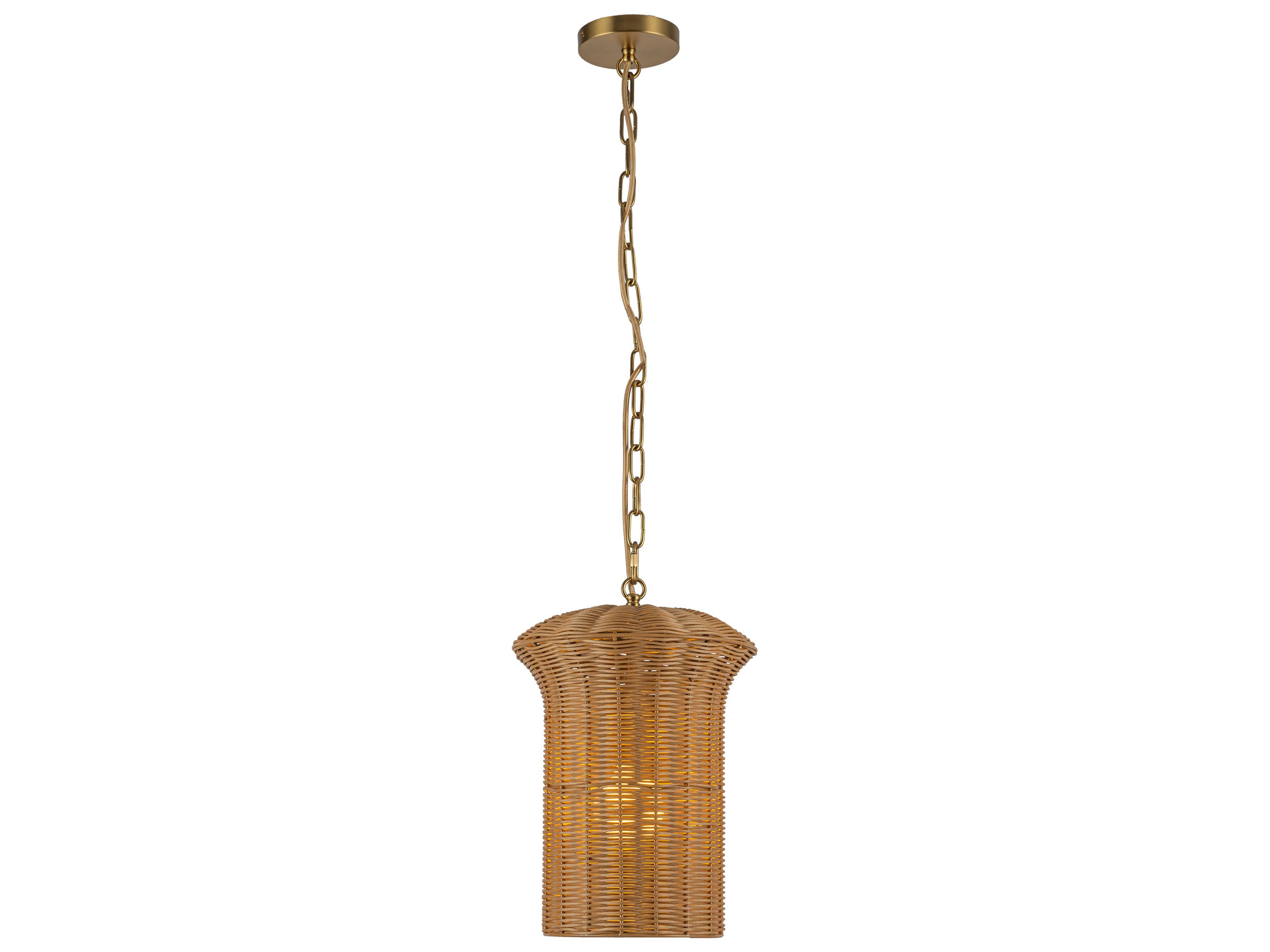 Kai Pendant Light with Natural Rattan Shade