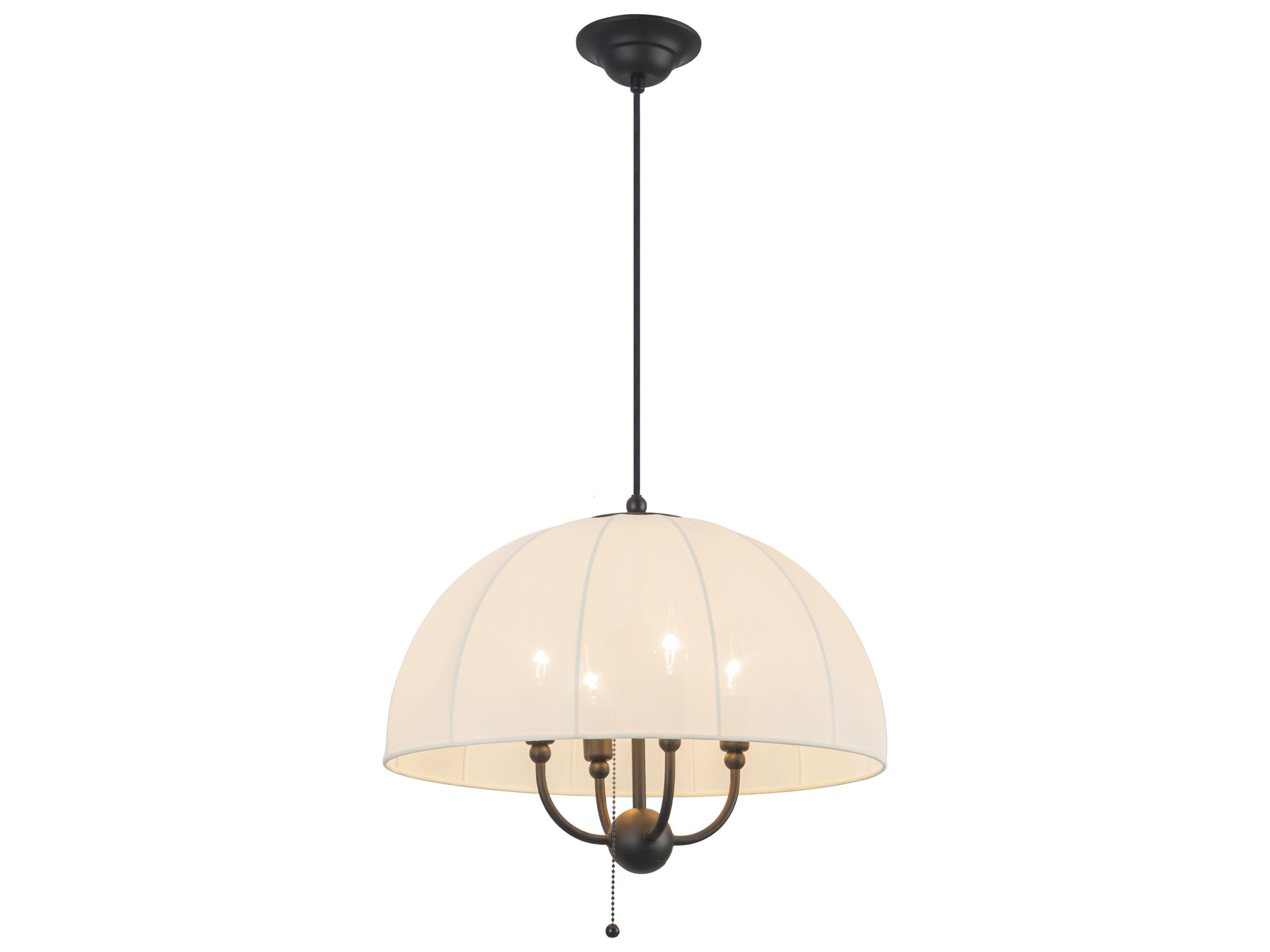 Alora Mood Crosby 4-Light Matte Black Dome Pendant