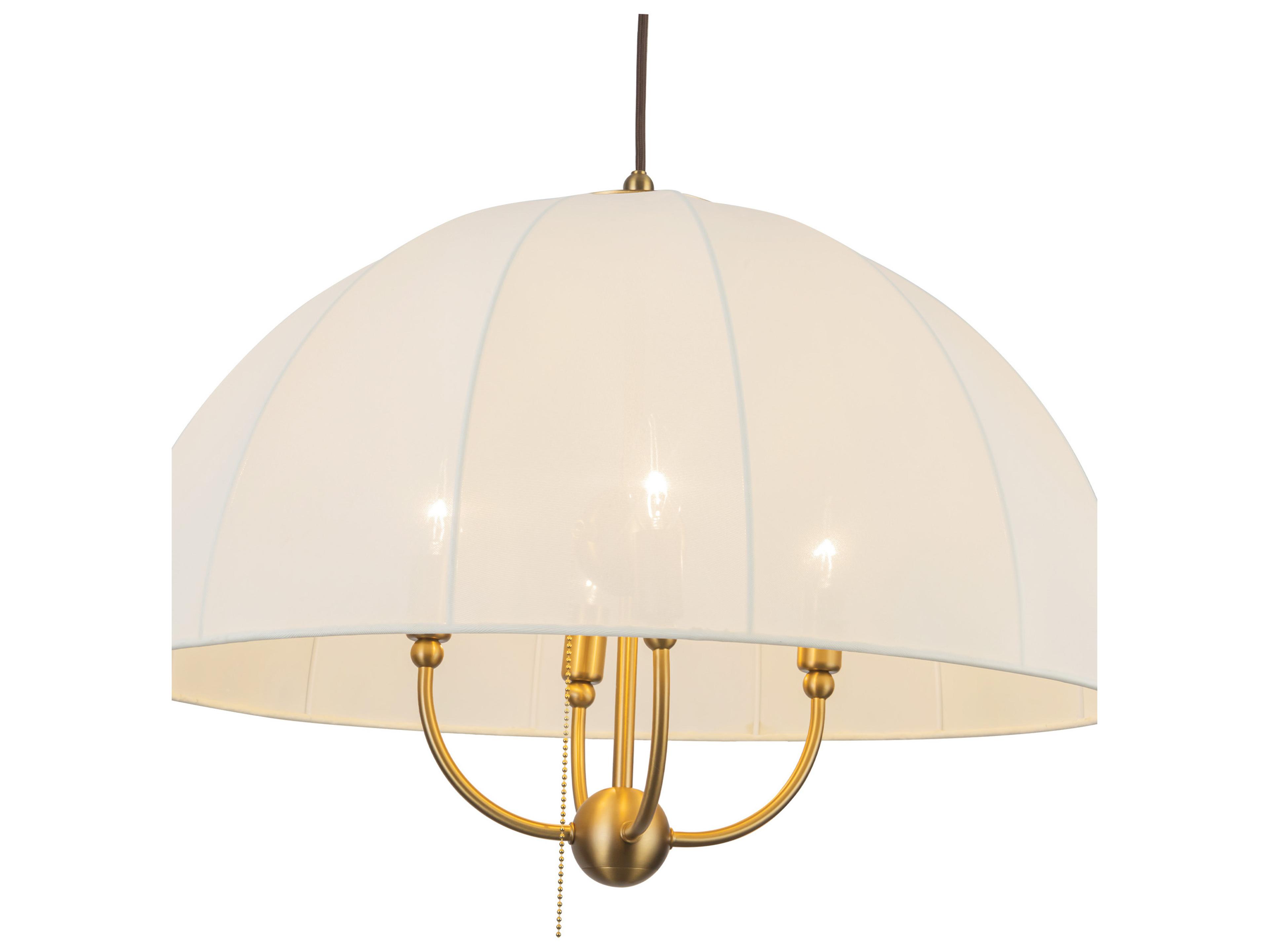 Alora Mood Crosby 4-Light Brushed Gold Dome Pendant