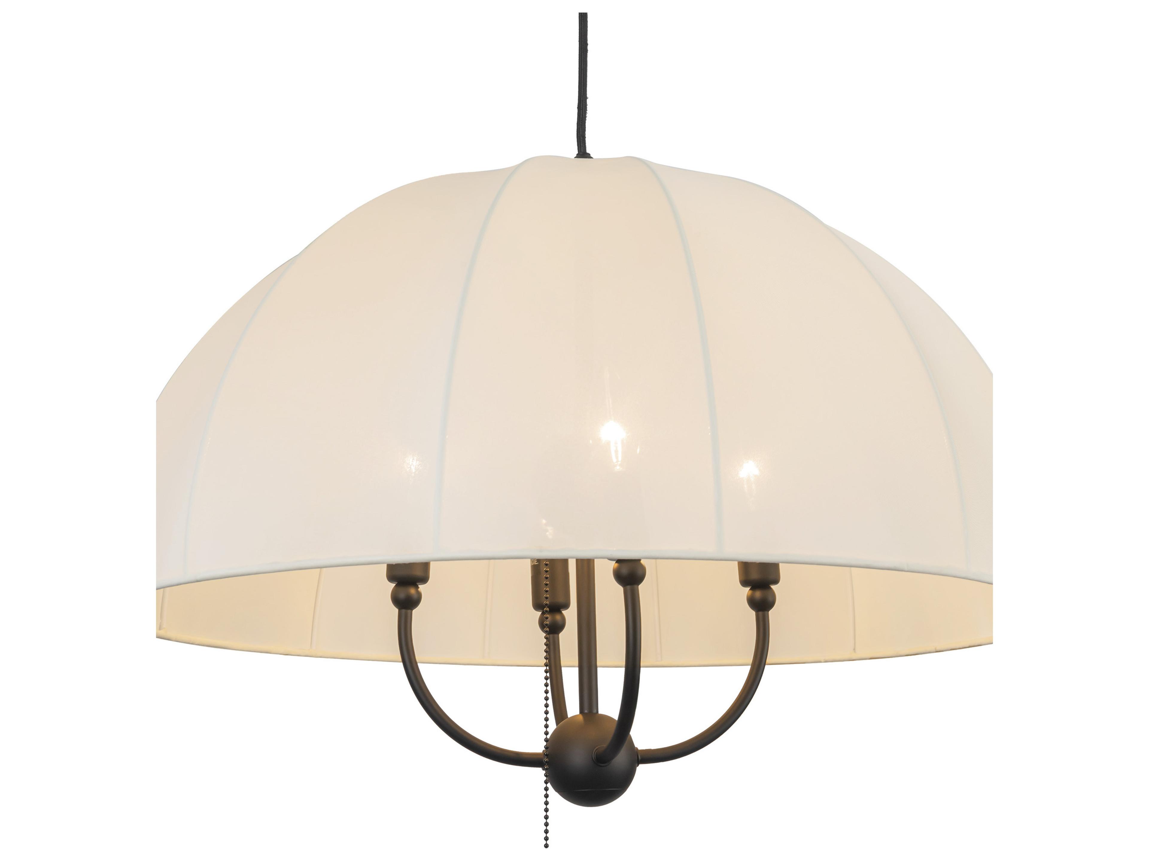 Alora Mood Crosby 4-Light Matte Black Dome Pendant