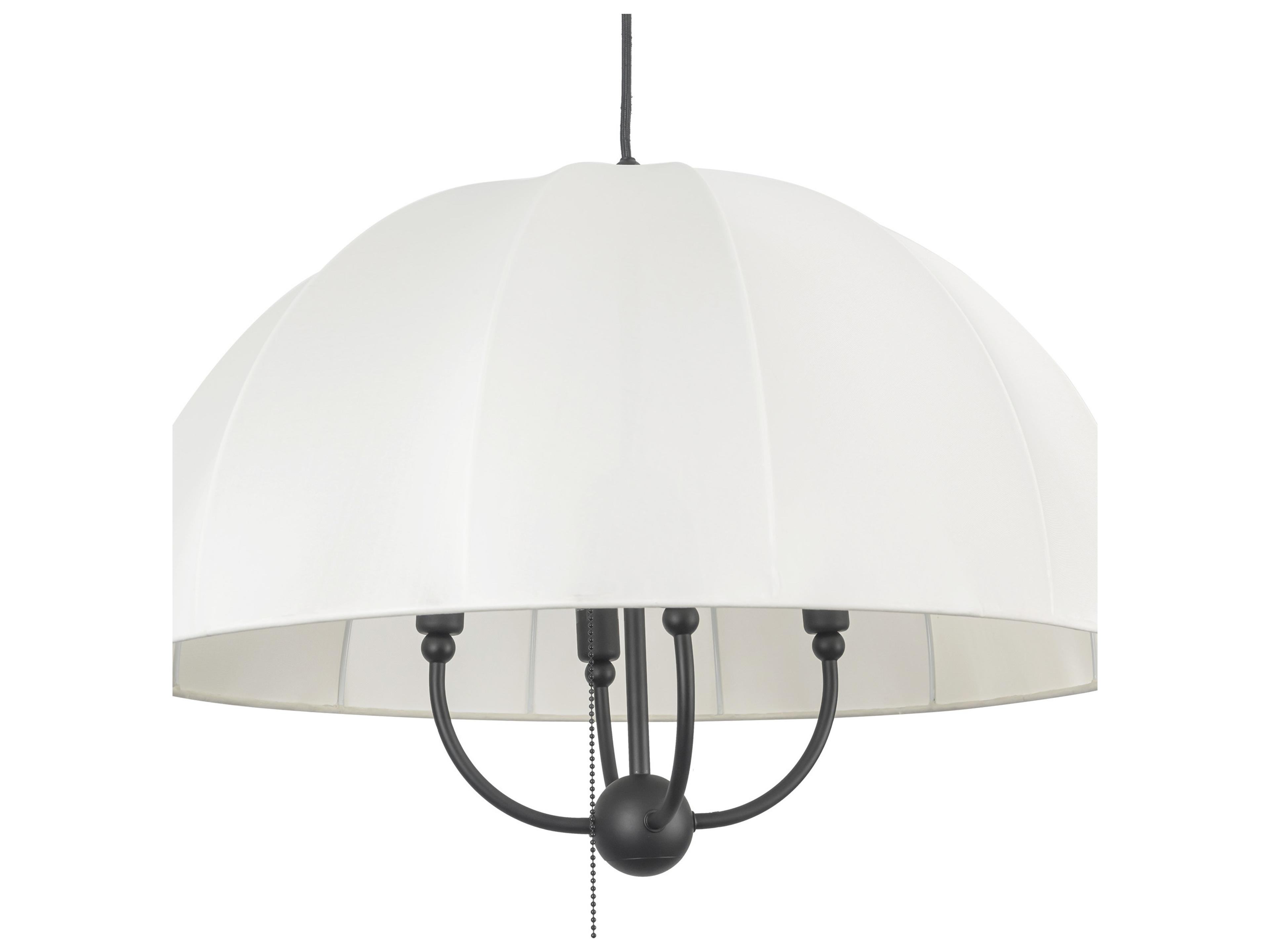 Alora Mood Crosby 4-Light Matte Black Dome Pendant