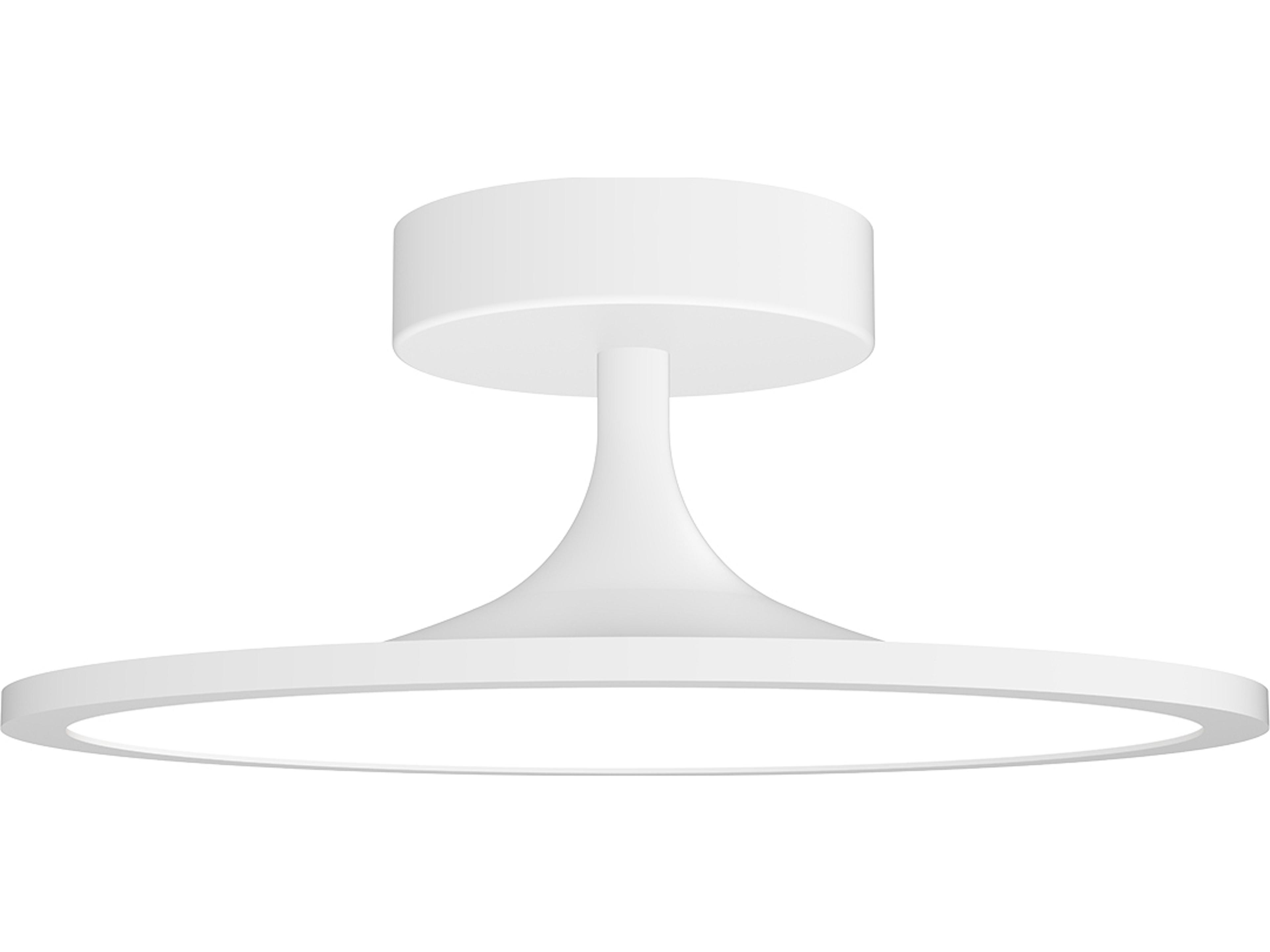Issa Semi Flush Ceiling Light Modern White