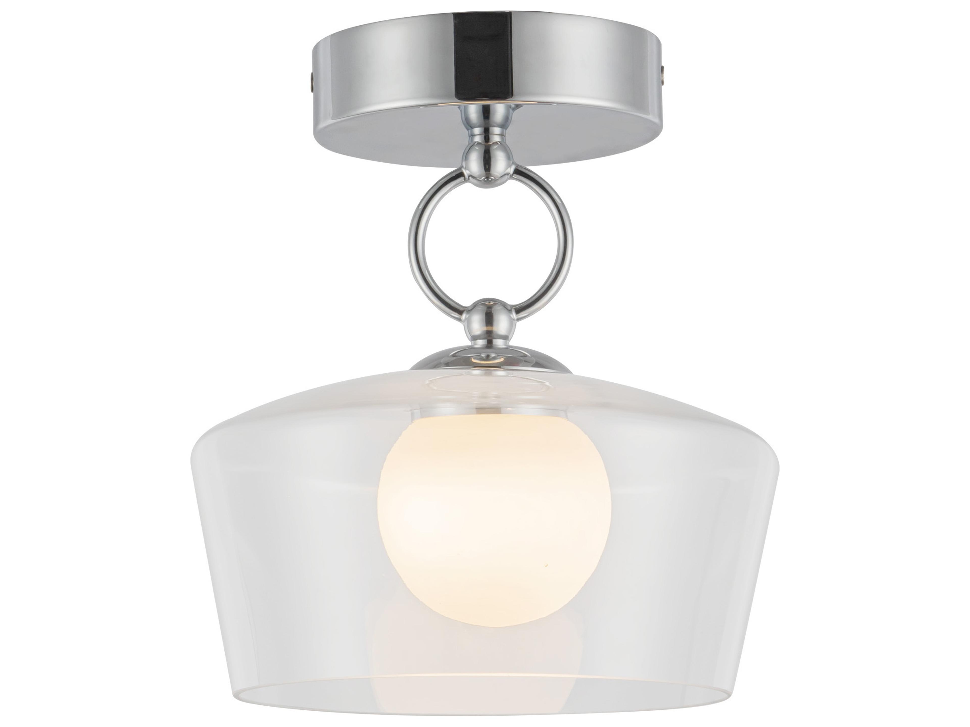 Alora Mood Leota Chrome Semi Flush Mount