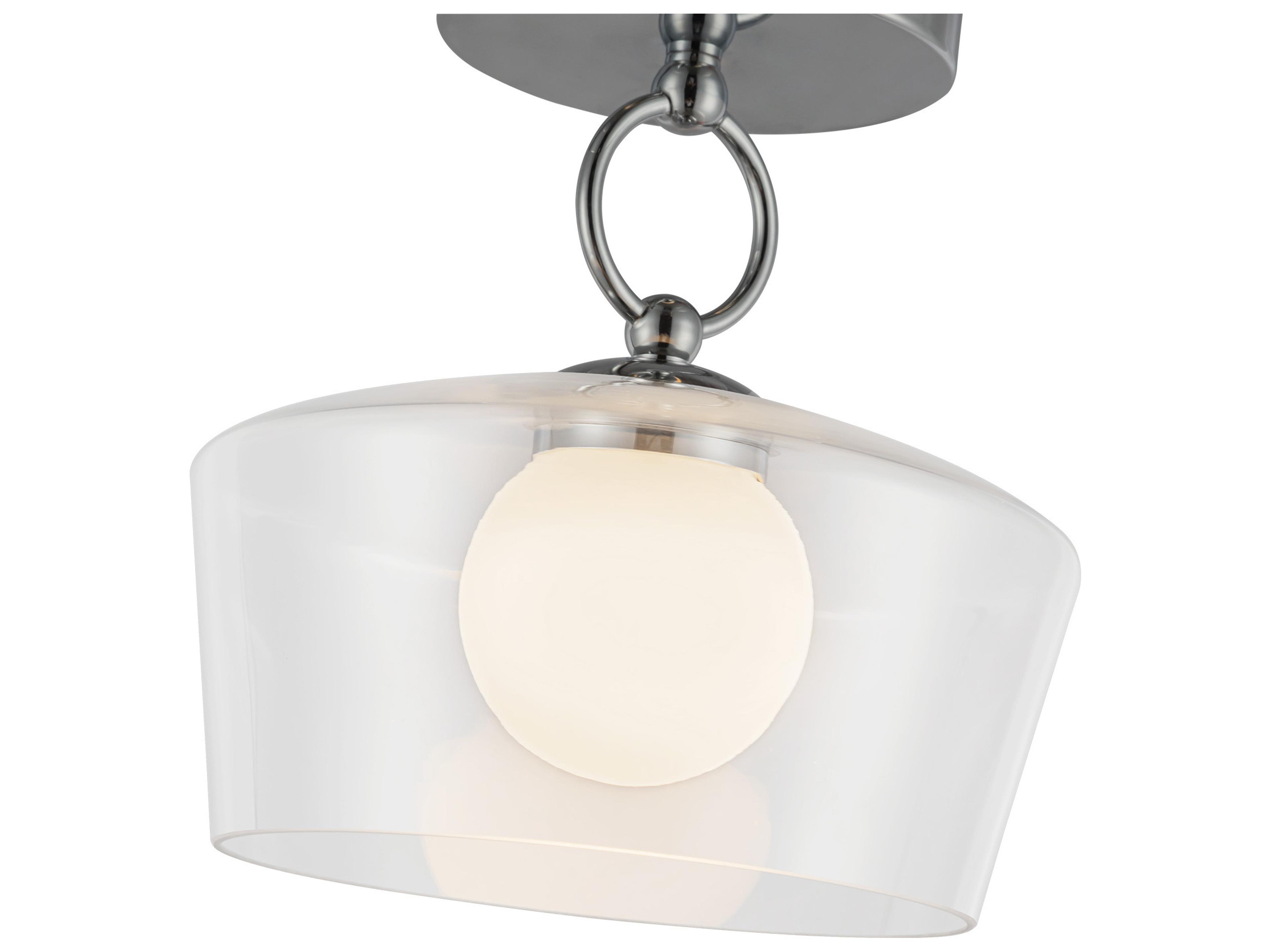Alora Mood Leota Chrome Semi Flush Mount