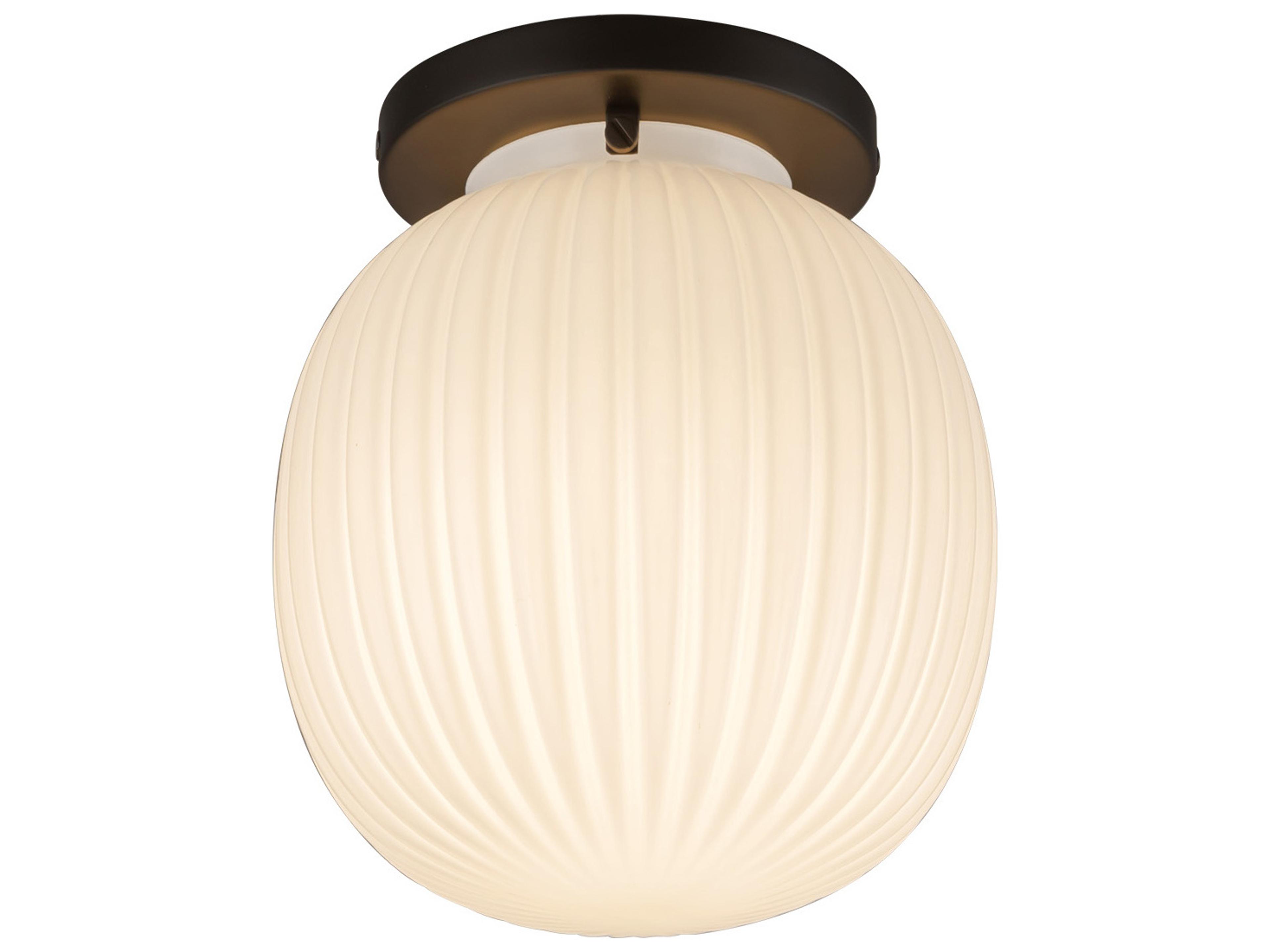 Alora Mood Cherise 1-Light Matte Black Flush Mount