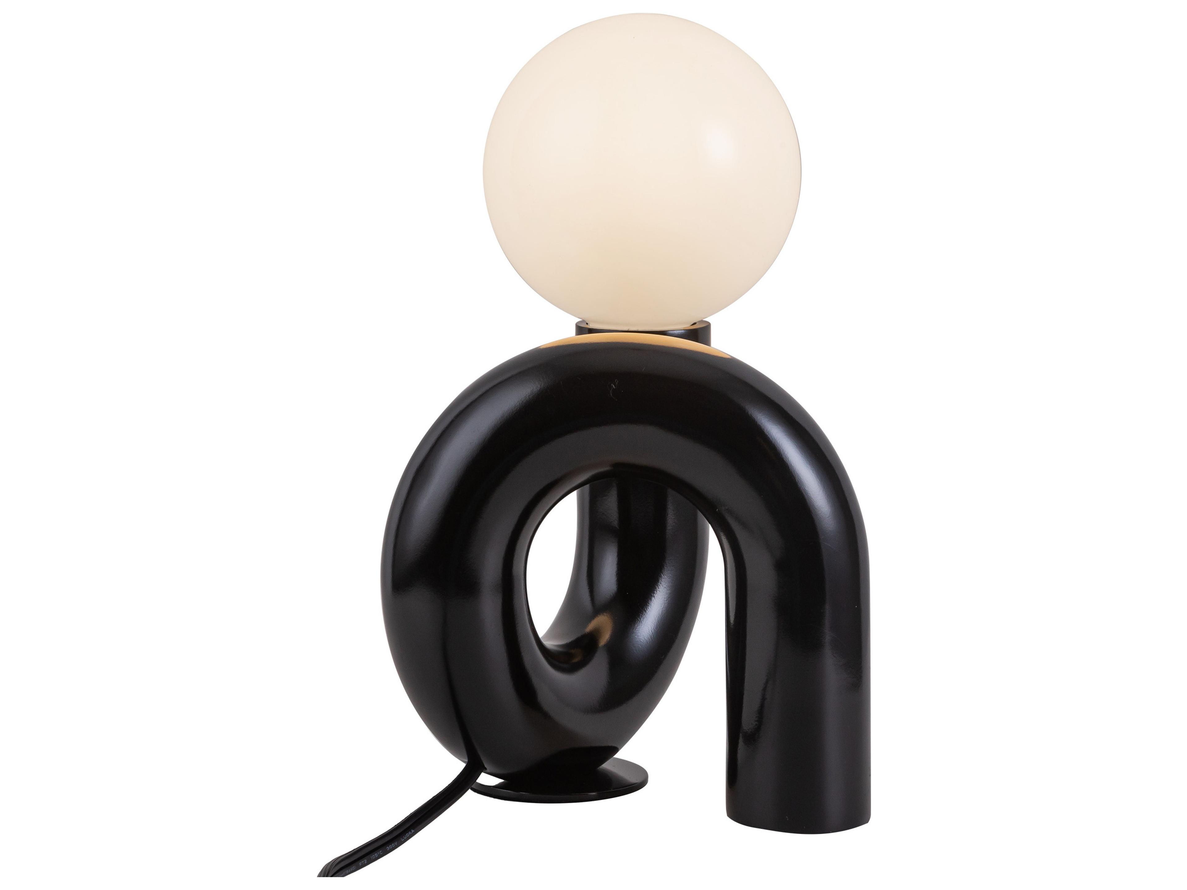 Alora Mood Sadie Gloss Black Table Lamp