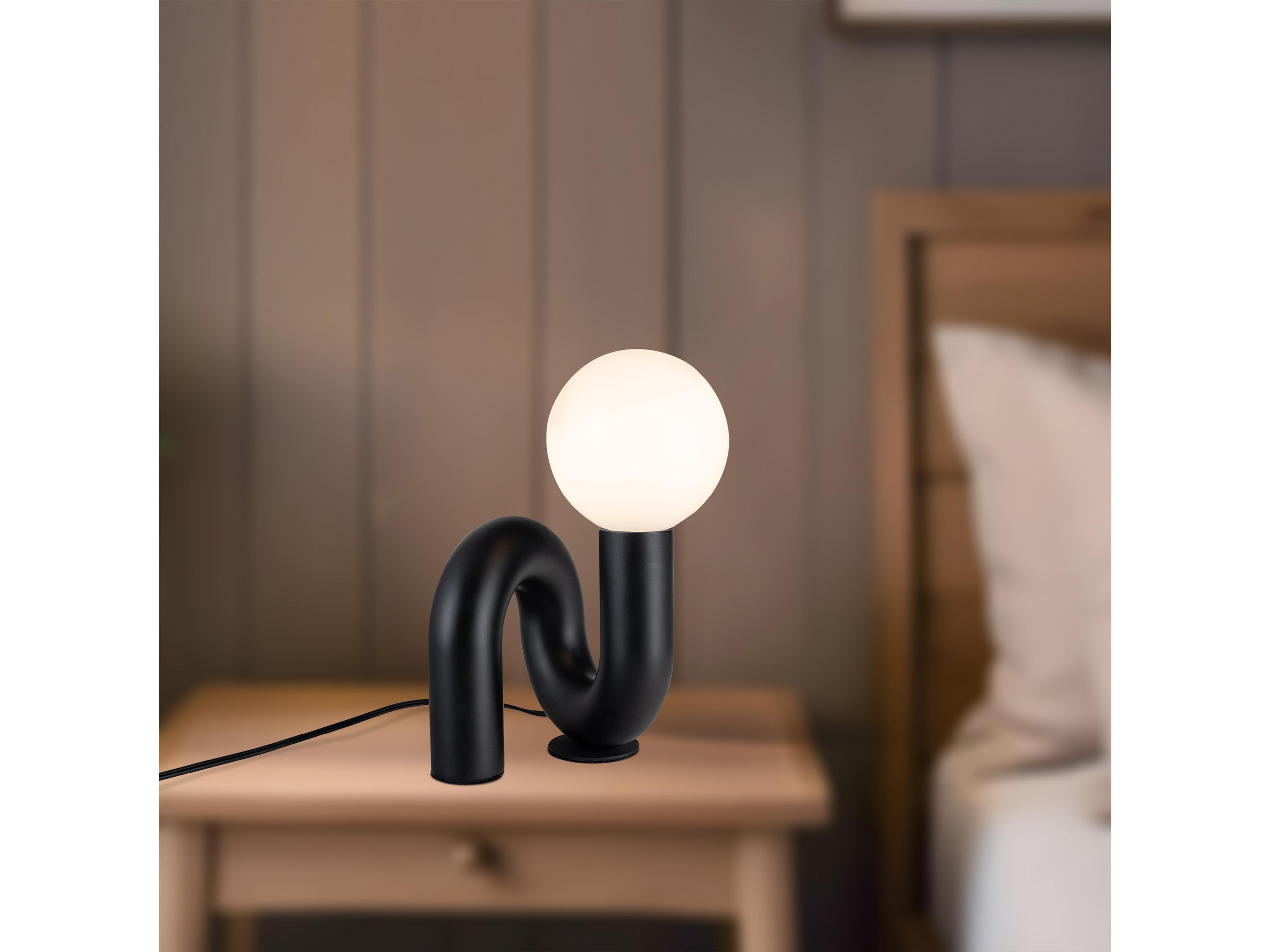 Alora Mood Sadie Gloss Black Table Lamp