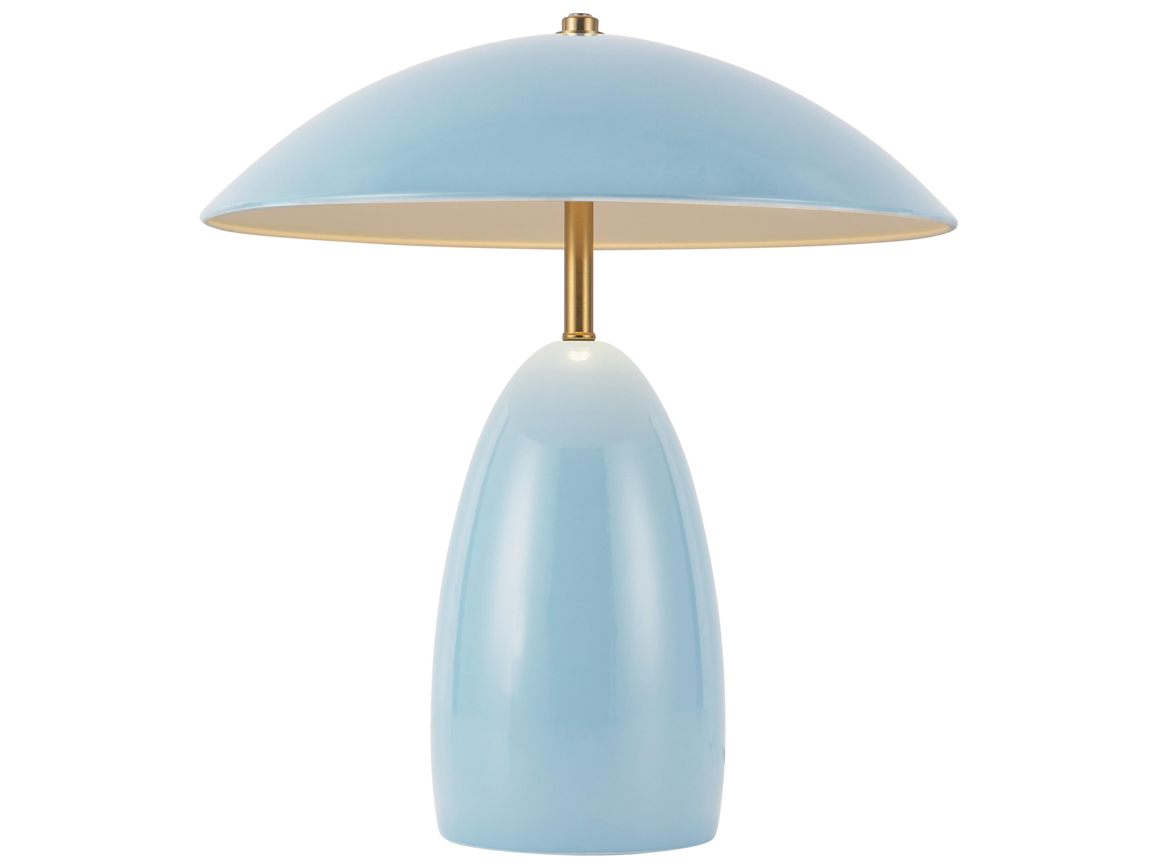 Alora Mood Poppy Cerulean Blue Table Lamp