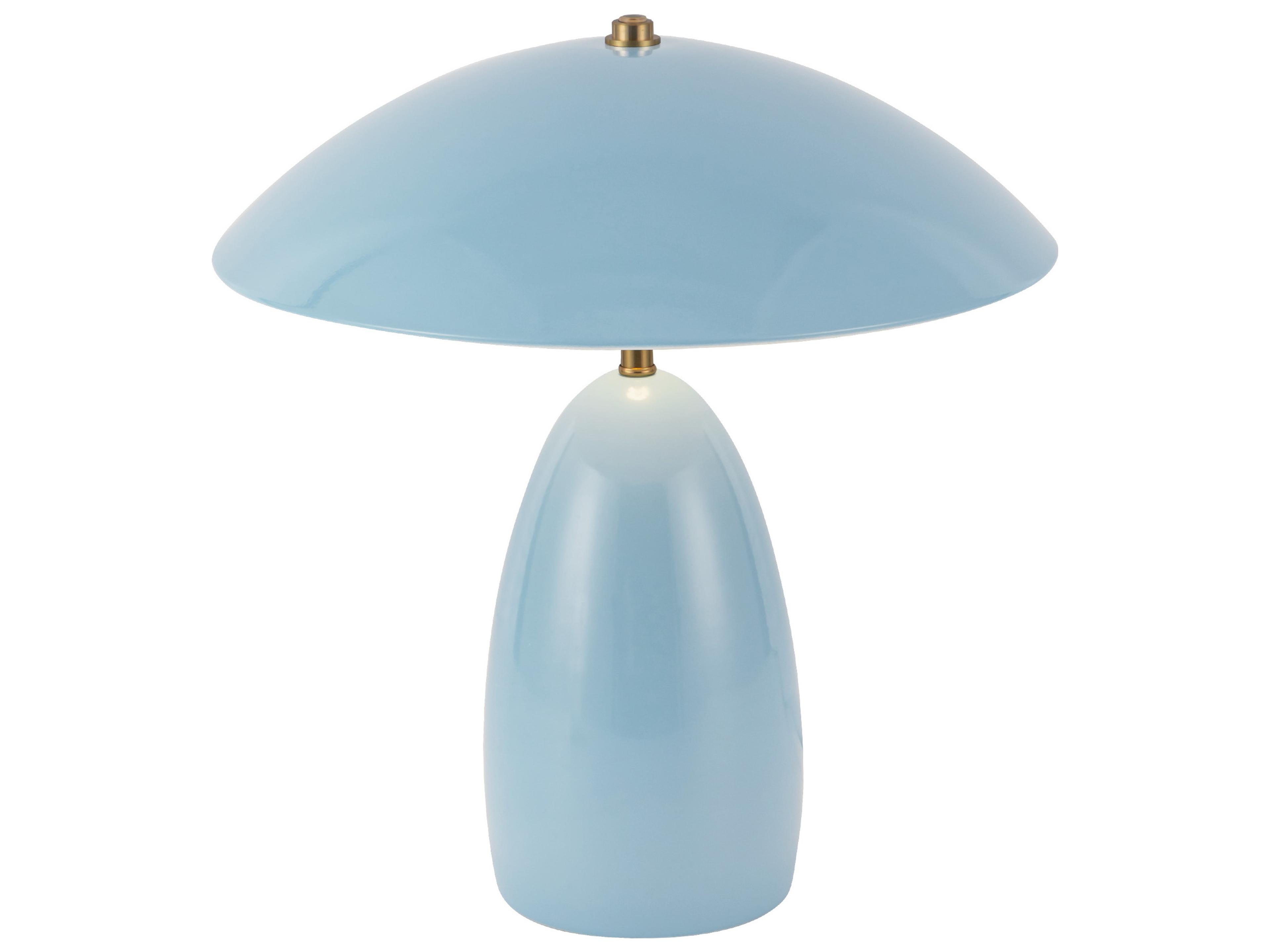 Alora Mood Poppy Cerulean Blue Table Lamp