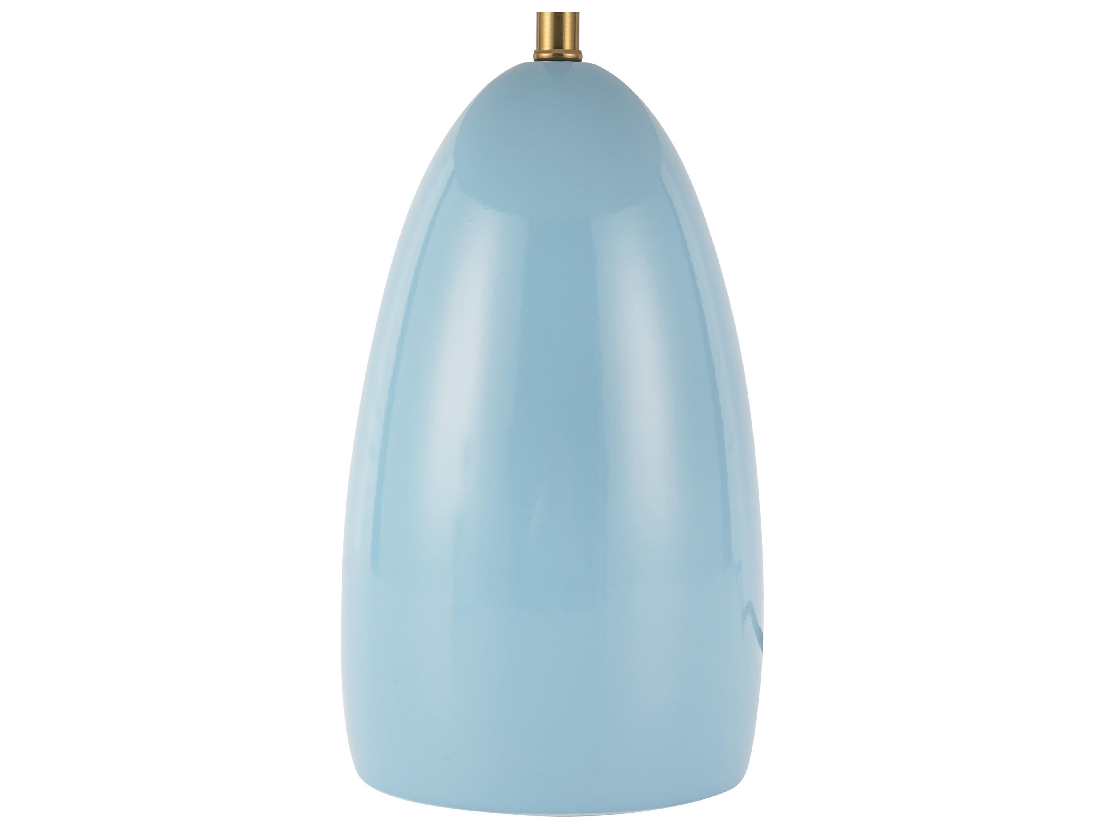 Alora Mood Poppy Cerulean Blue Table Lamp