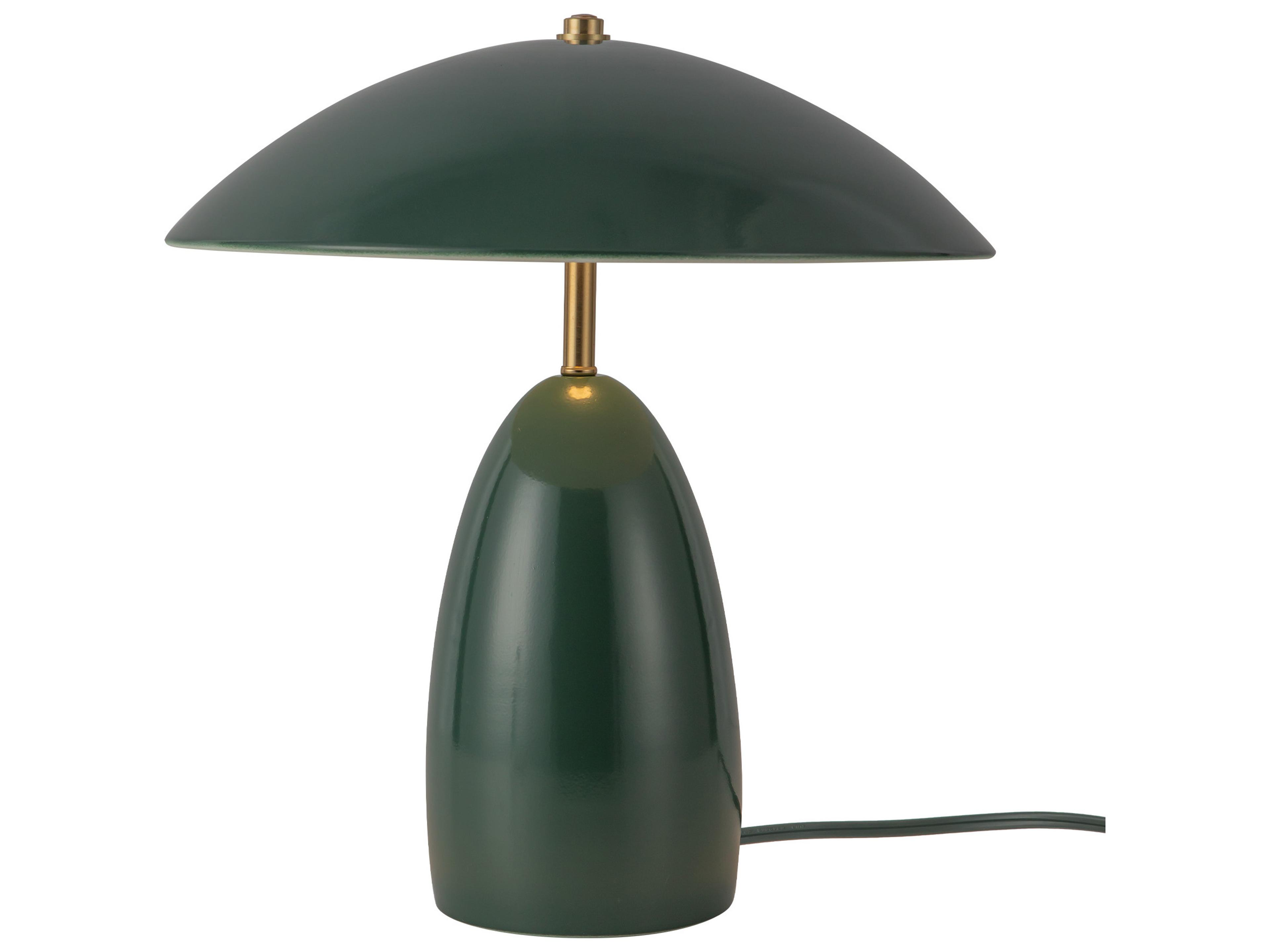 LED Table Lamp Poppy Pine Green Dimmable