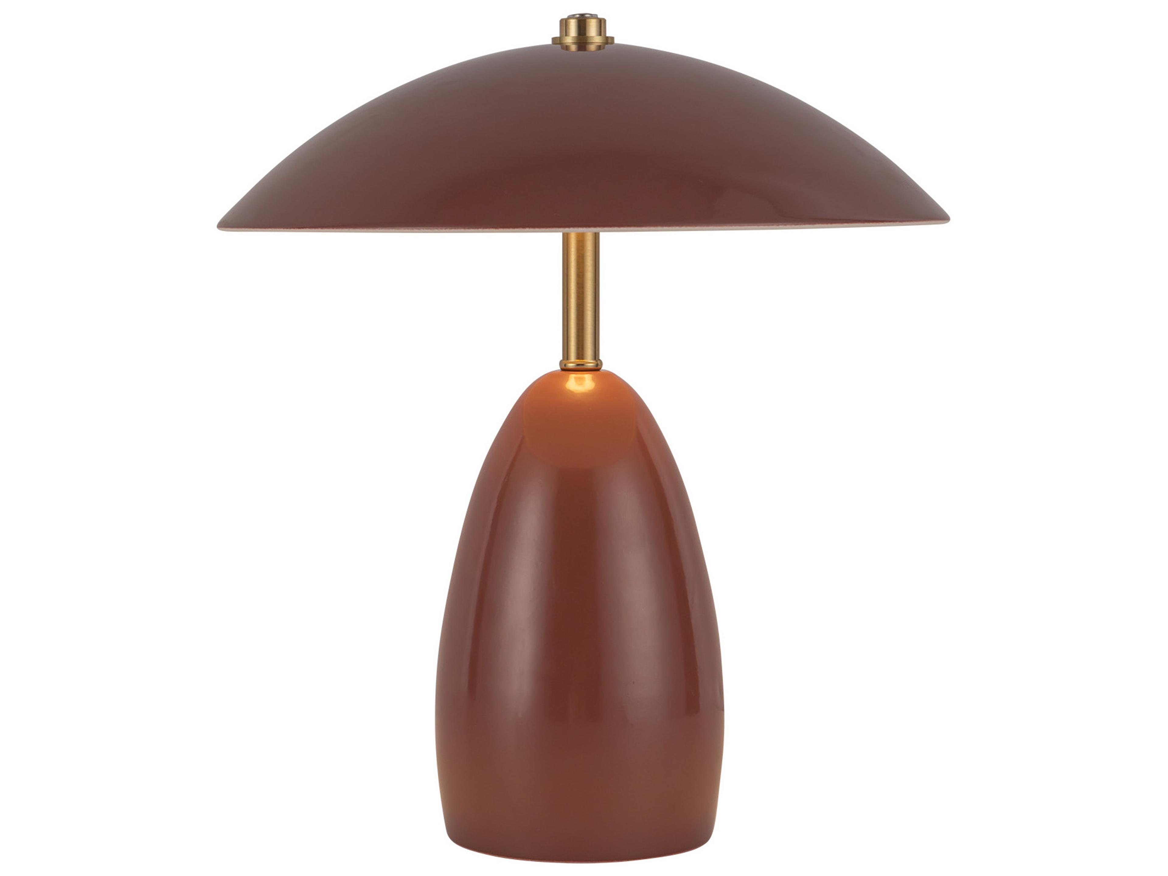 Table Lamp Poppy Burgundy Rechargeable LED