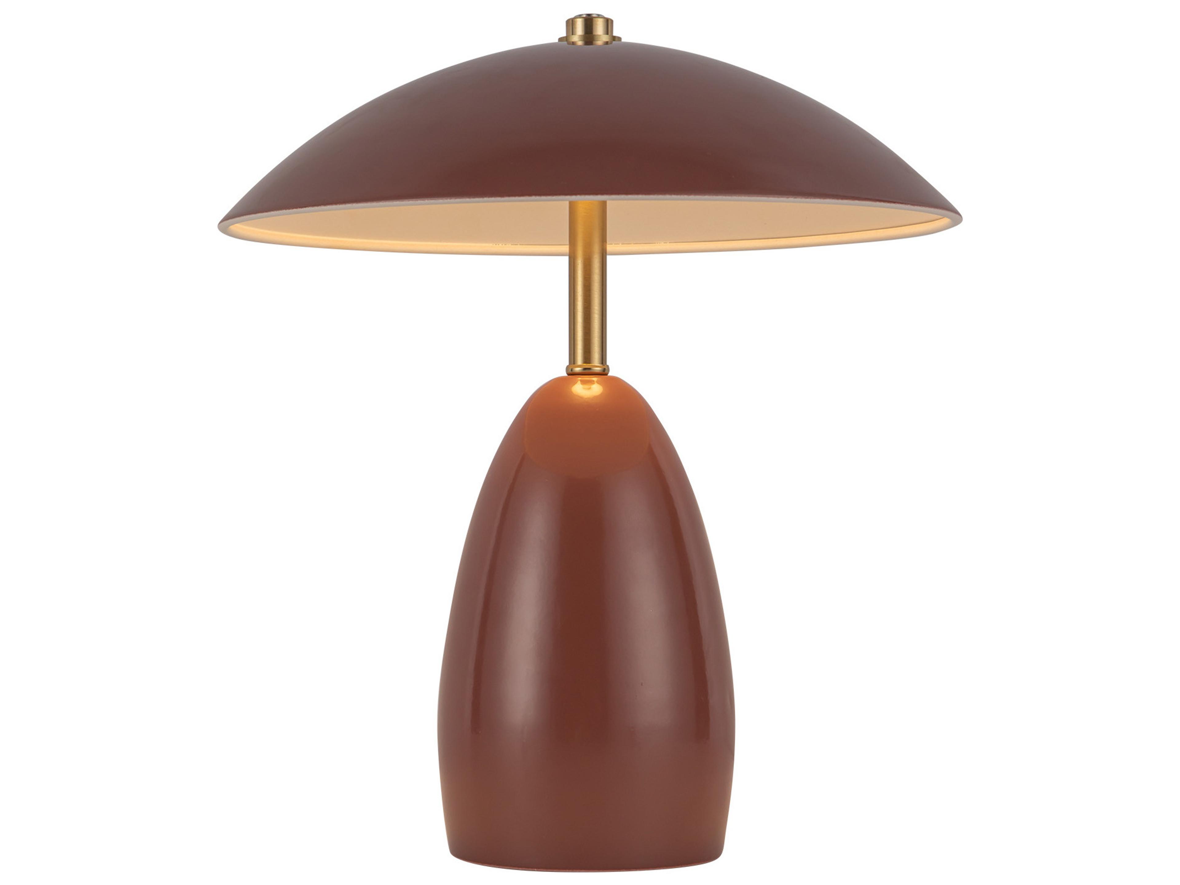 Alora Mood Poppy Burgundy Red Table Lamp