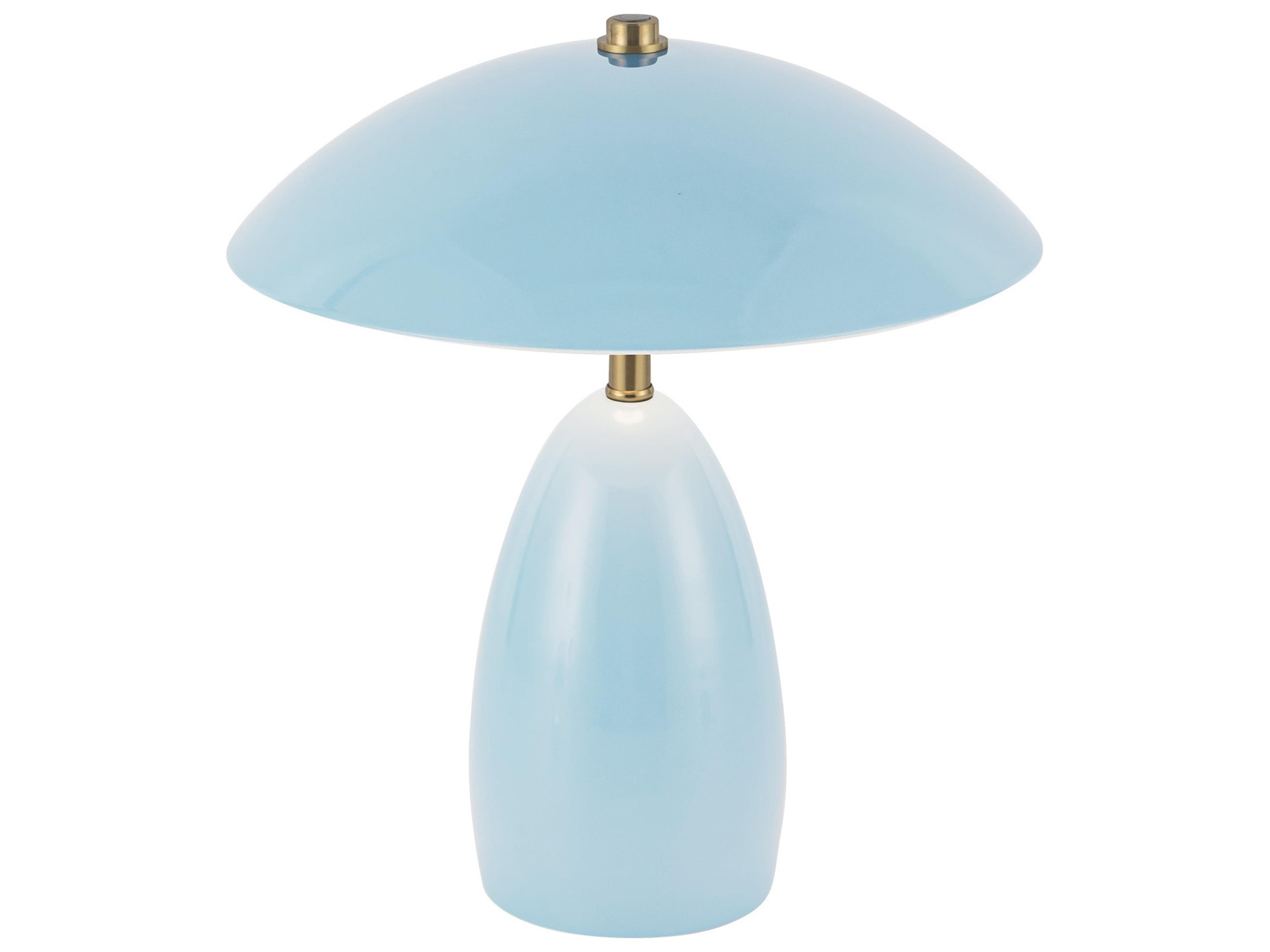 Alora Mood Poppy Cerulean Blue Table Lamp