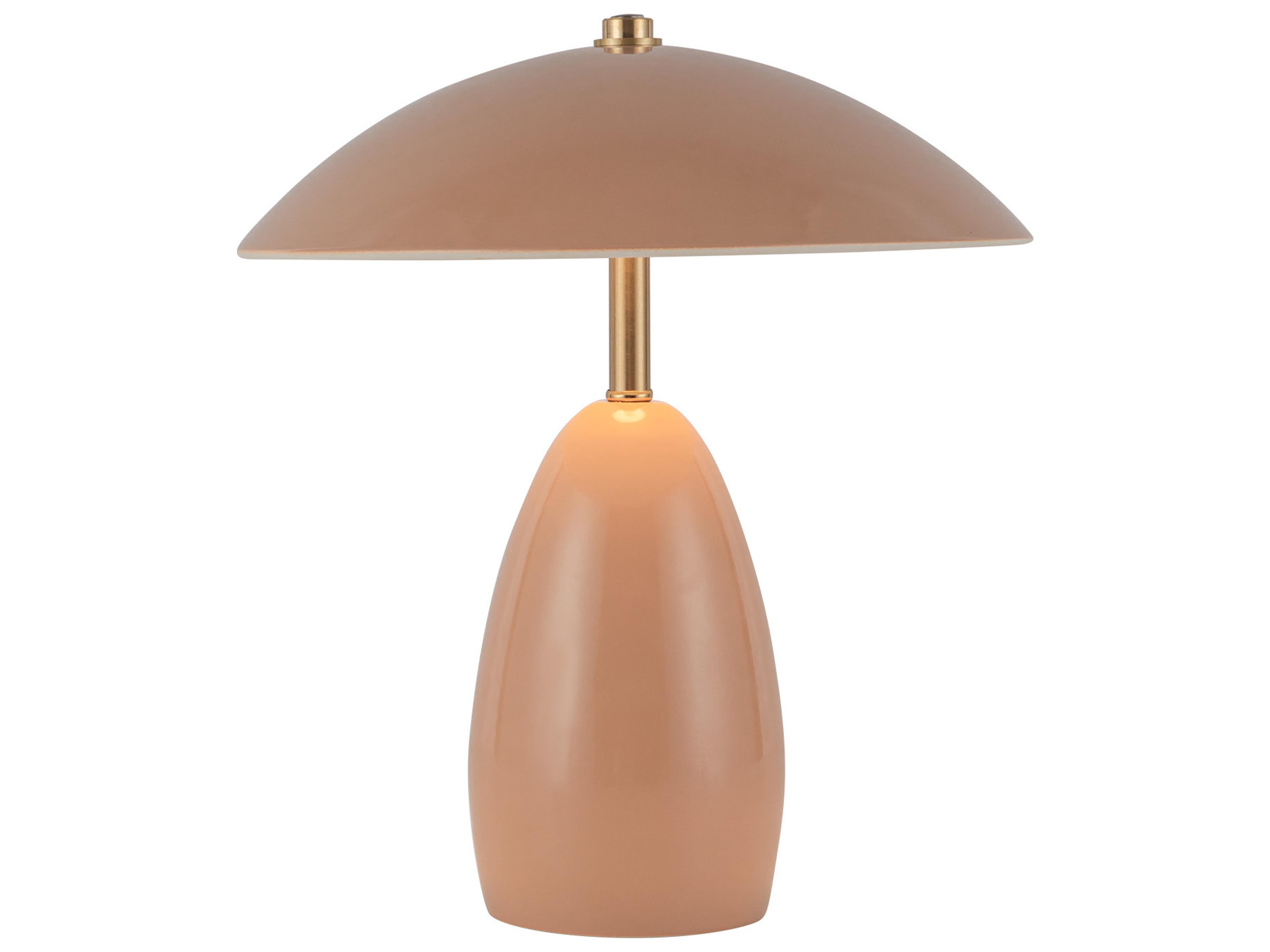 Poppy Portable Table Lamp Contemporary Peach LED