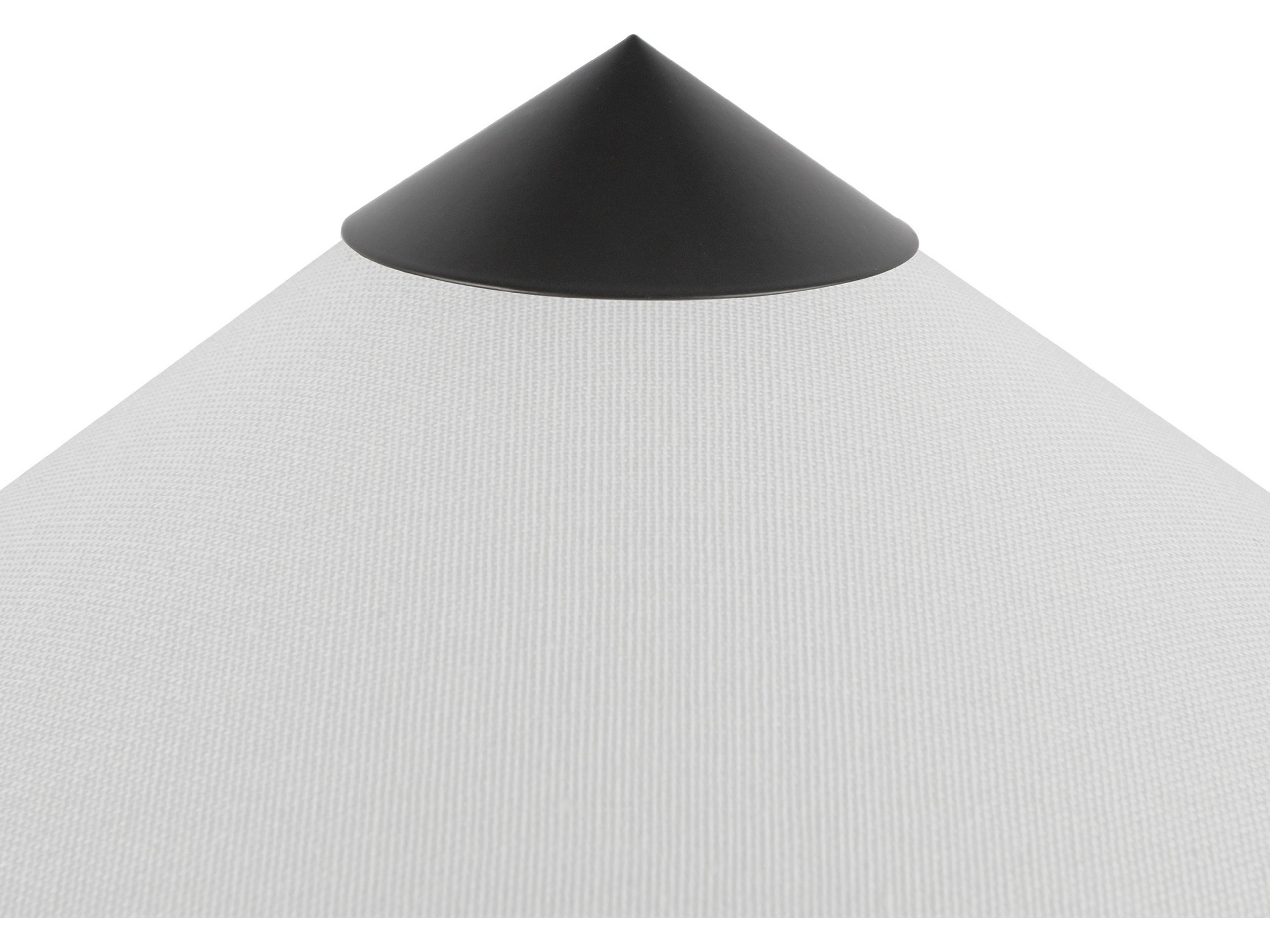 Alora Mood Ono Matte Black White Cotton Table Lamp