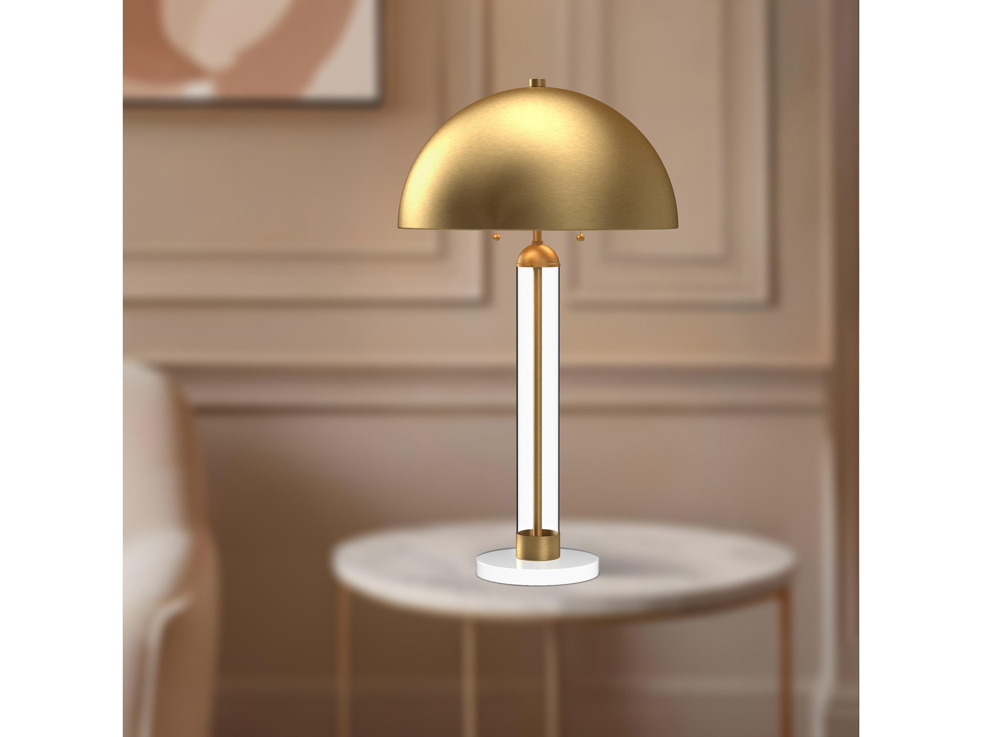 Alora Mood Margaux Brushed Gold Steel Buffet Lamp