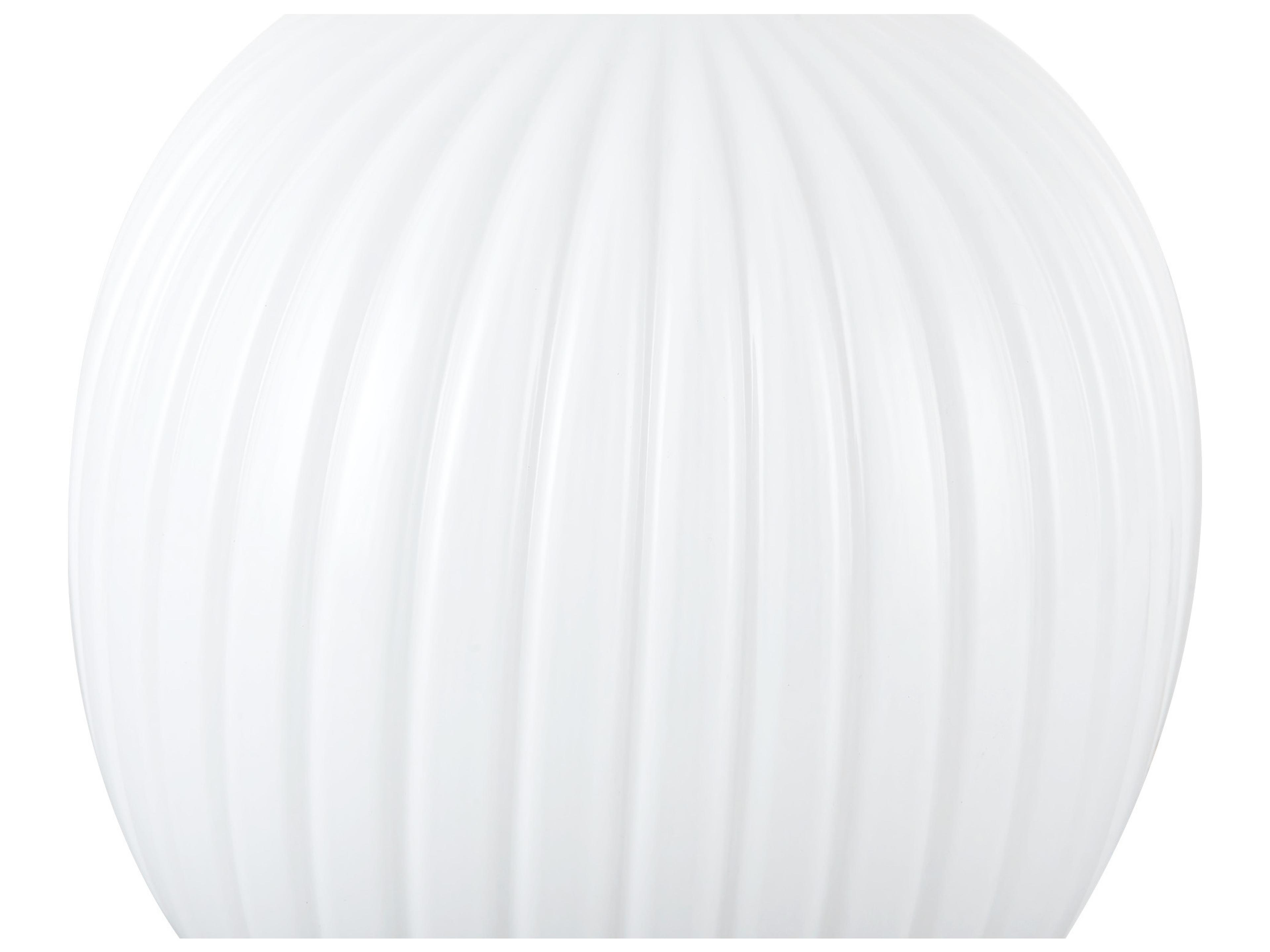 Alora Mood Cherise Brushed Gold Glossy Ribbed Opal Glass Table Lamp