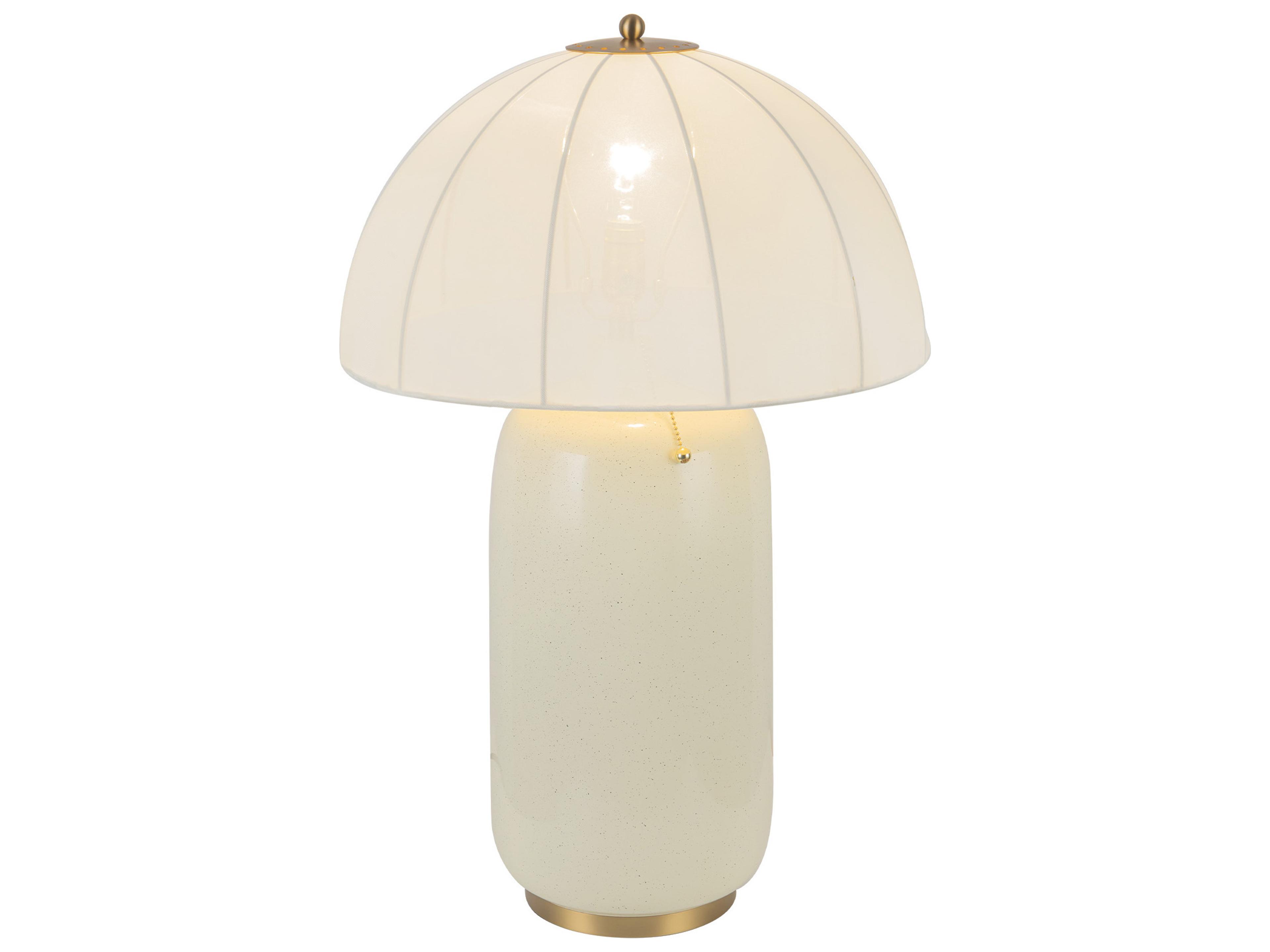 Alora Mood Crosby Brushed Gold Off White Buffet Lamp