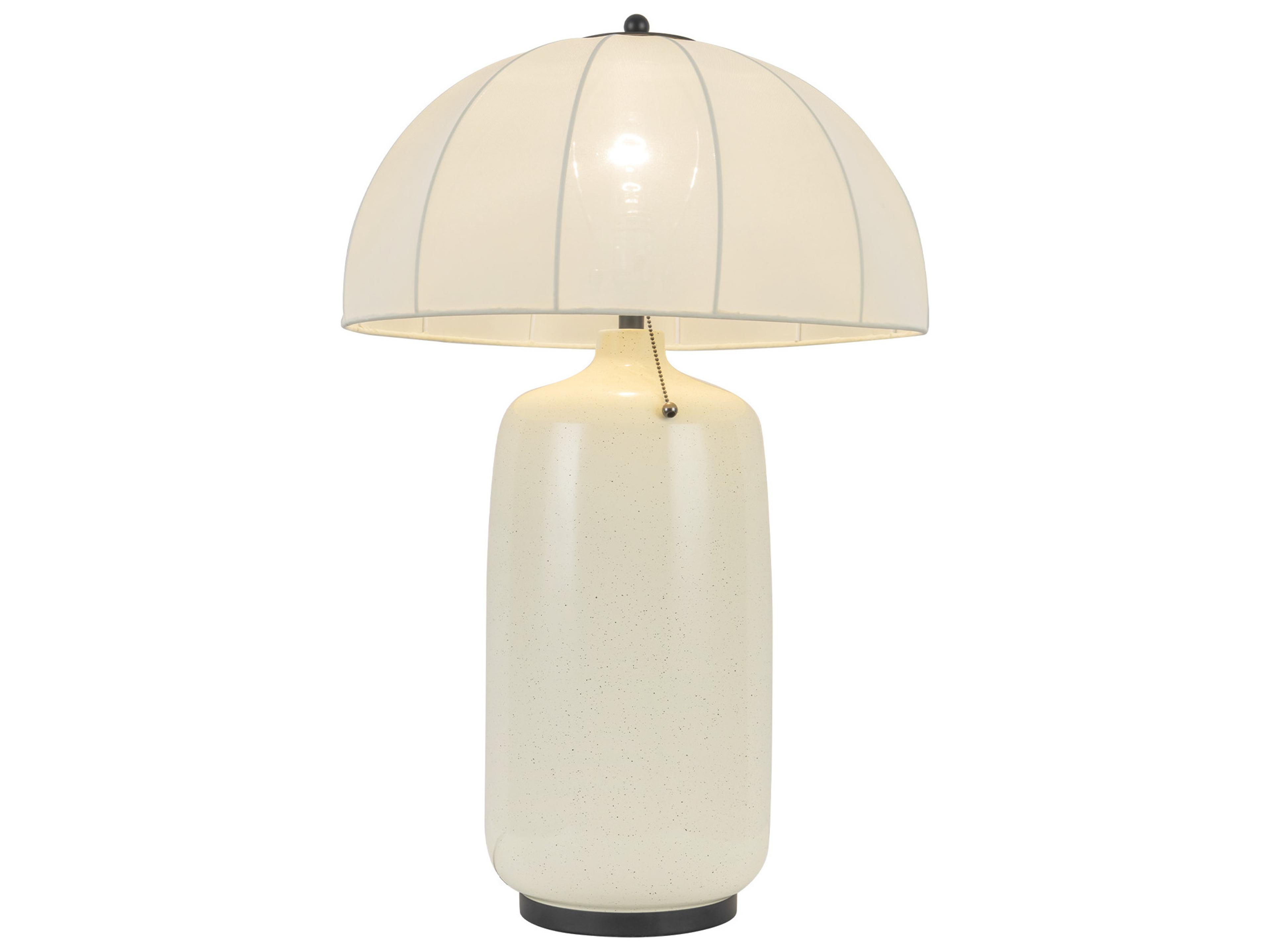 Alora Mood Crosby Matte Black Off White Buffet Lamp