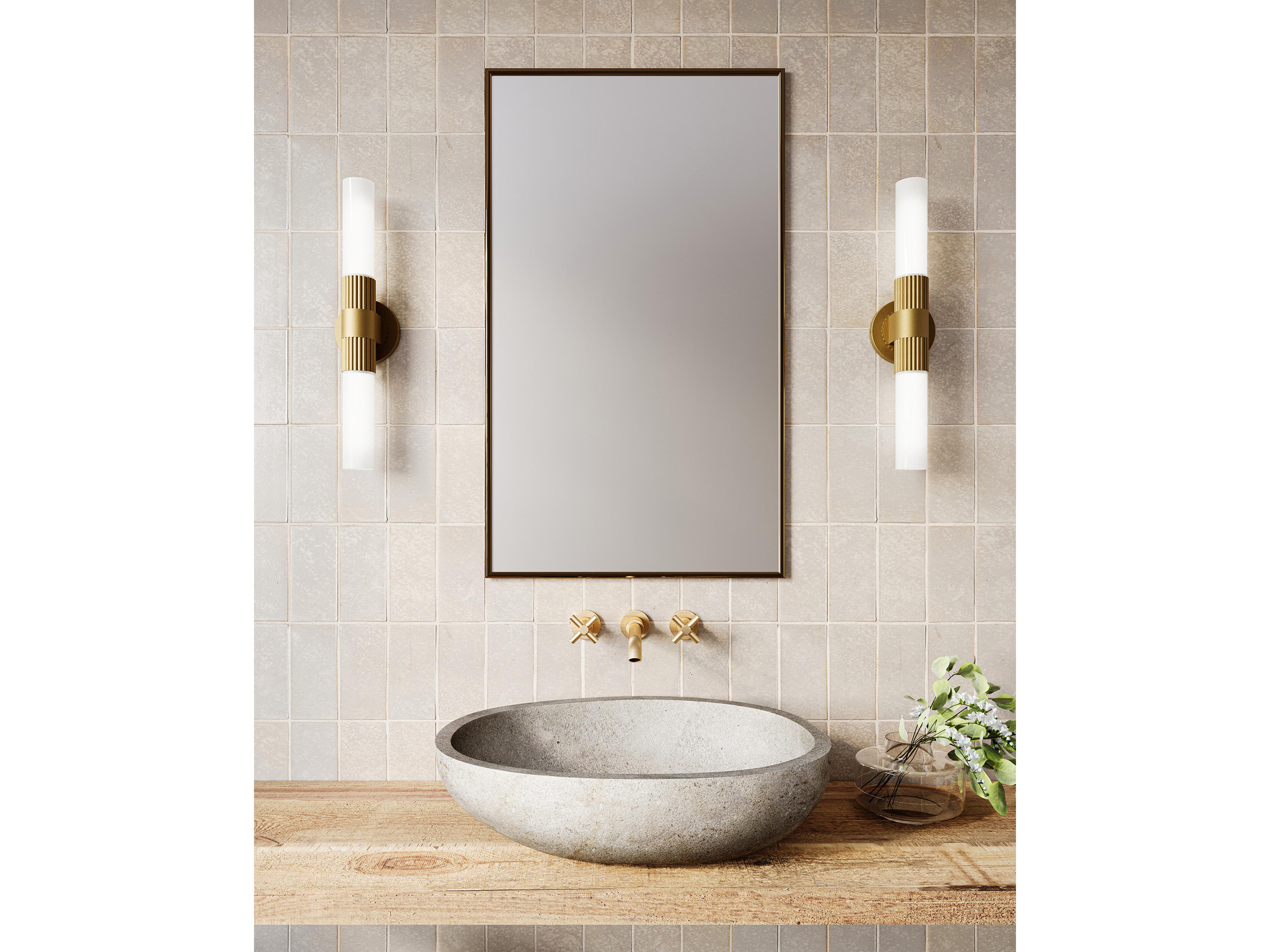 Alora Mood Rue 2-Light Brushed Gold Vanity Light