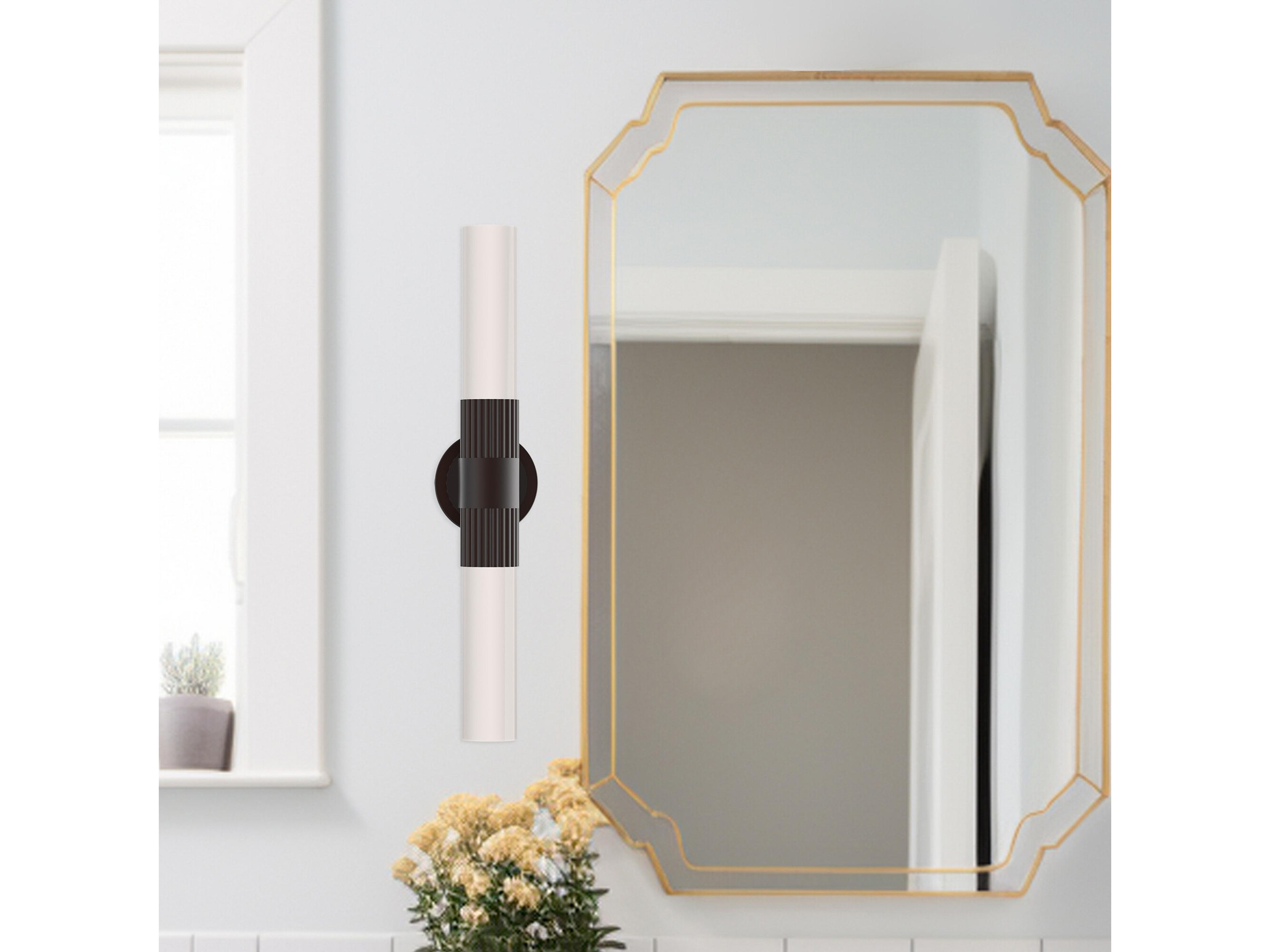 Alora Mood Rue 2-Light Warm Bronze Vanity Light