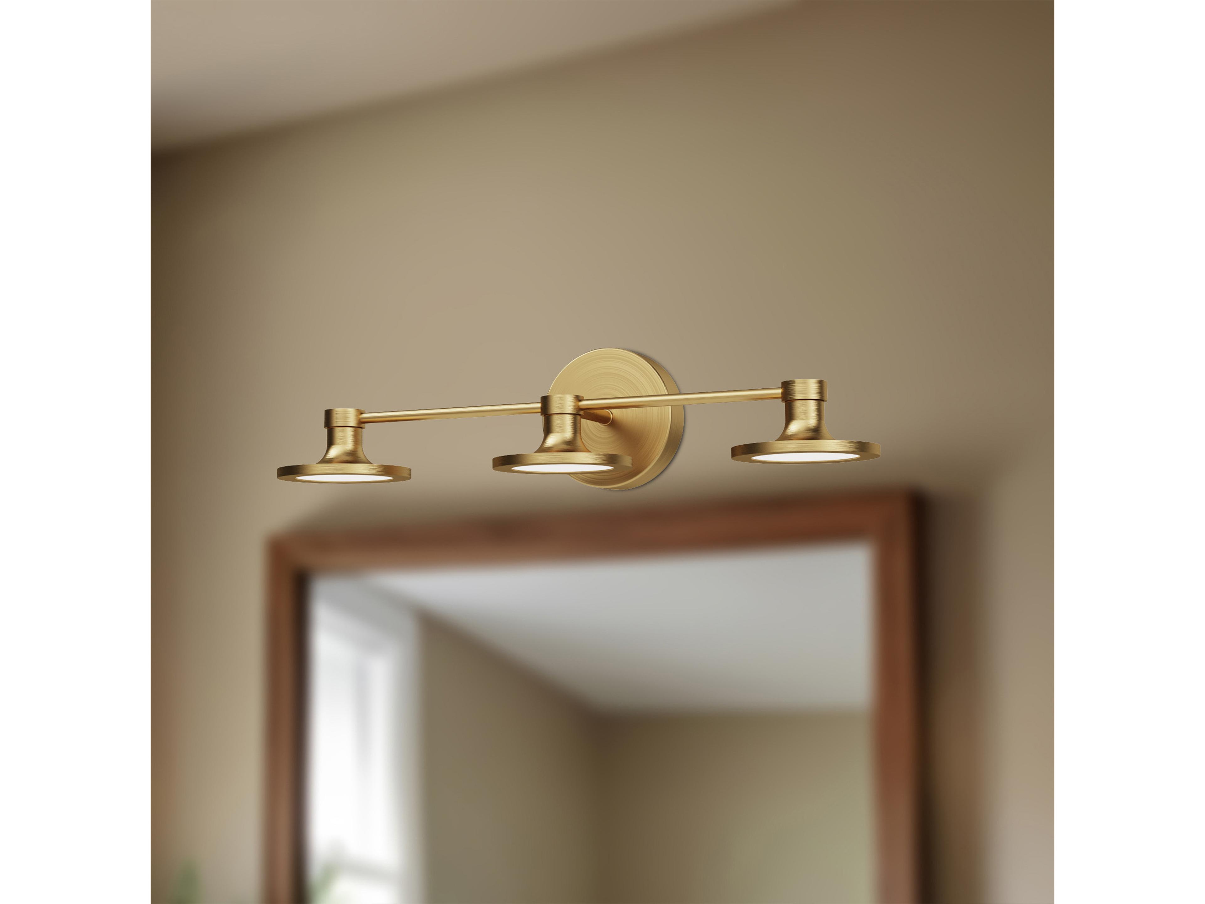 Alora Mood Issa Brushed Gold Vanity Light