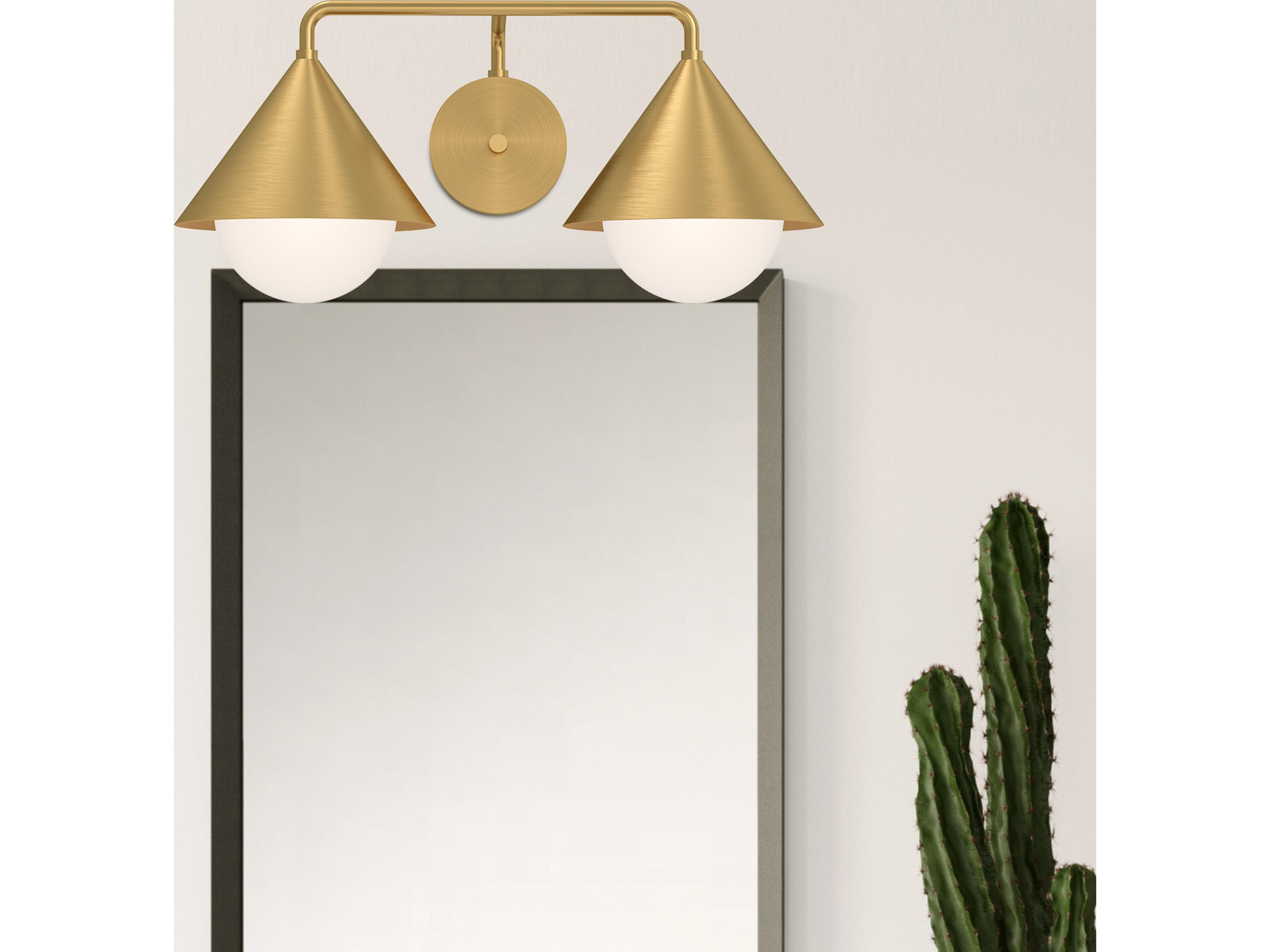Alora Mood Remy 2-Light Brushed Gold Vanity Light