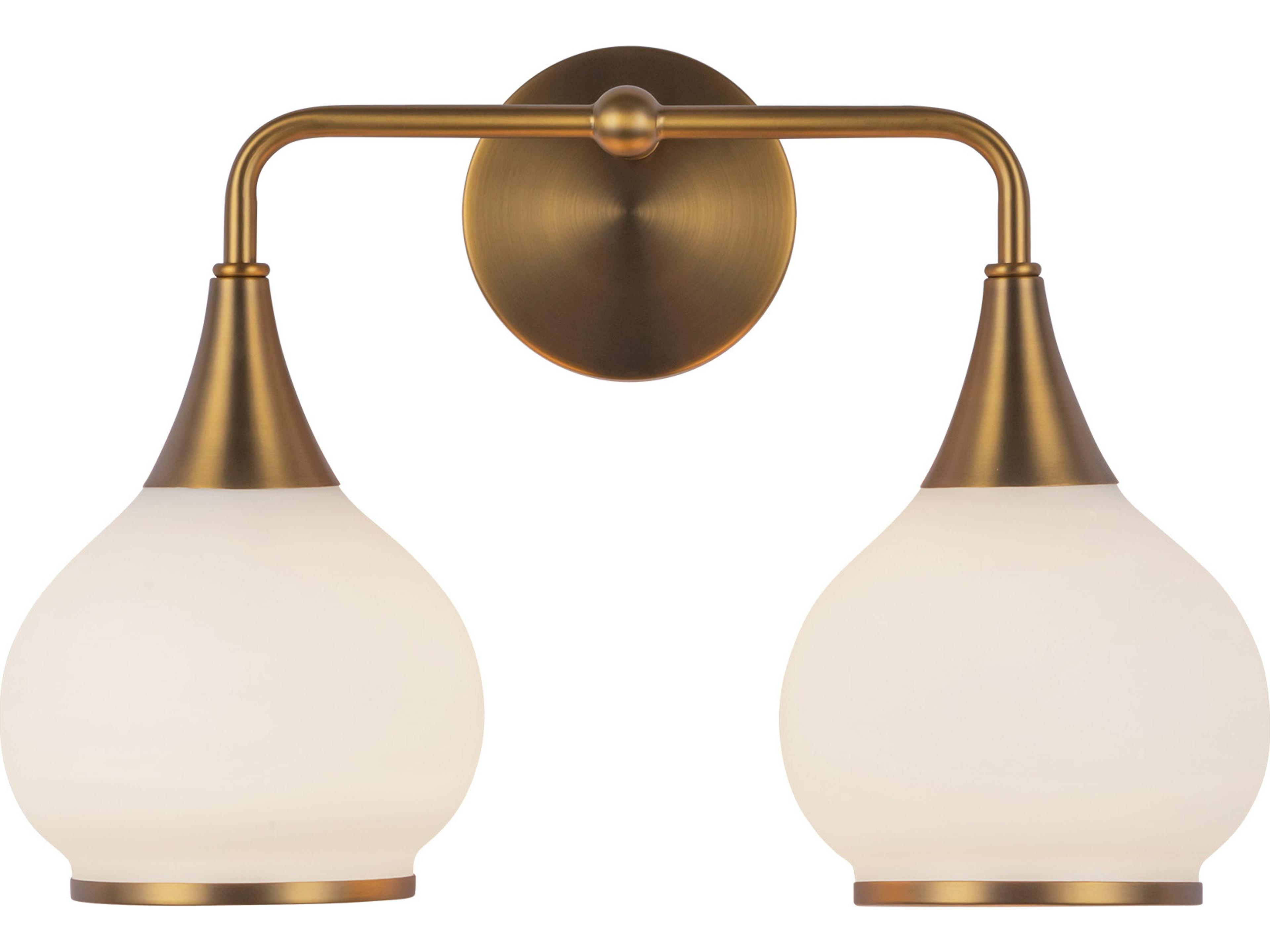 Hazel Bathroom Vanity Light Aged Gold Modern