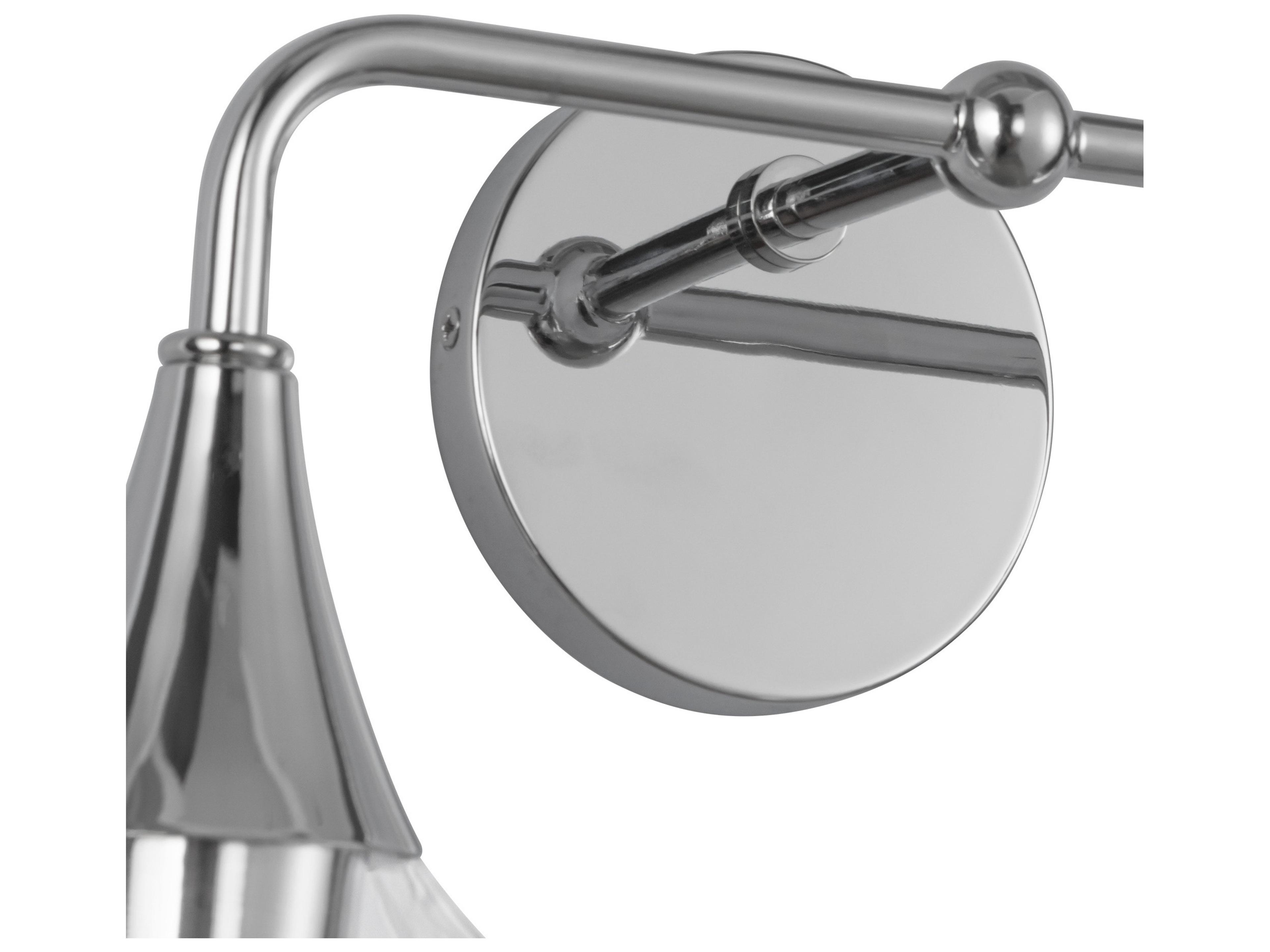 Alora Mood Hazel 2-Light Chrome Vanity Light