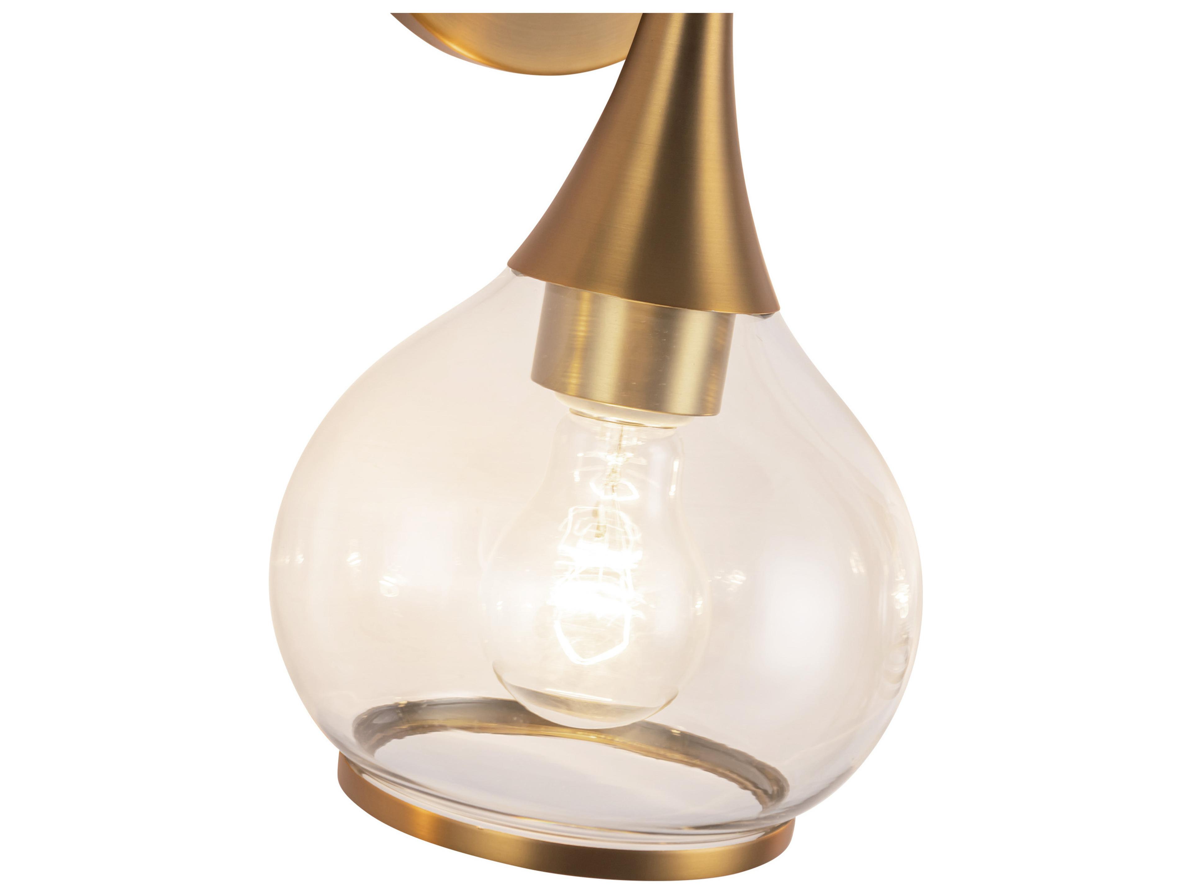 Alora Mood Hazel 3-Light Aged Gold Vanity Light