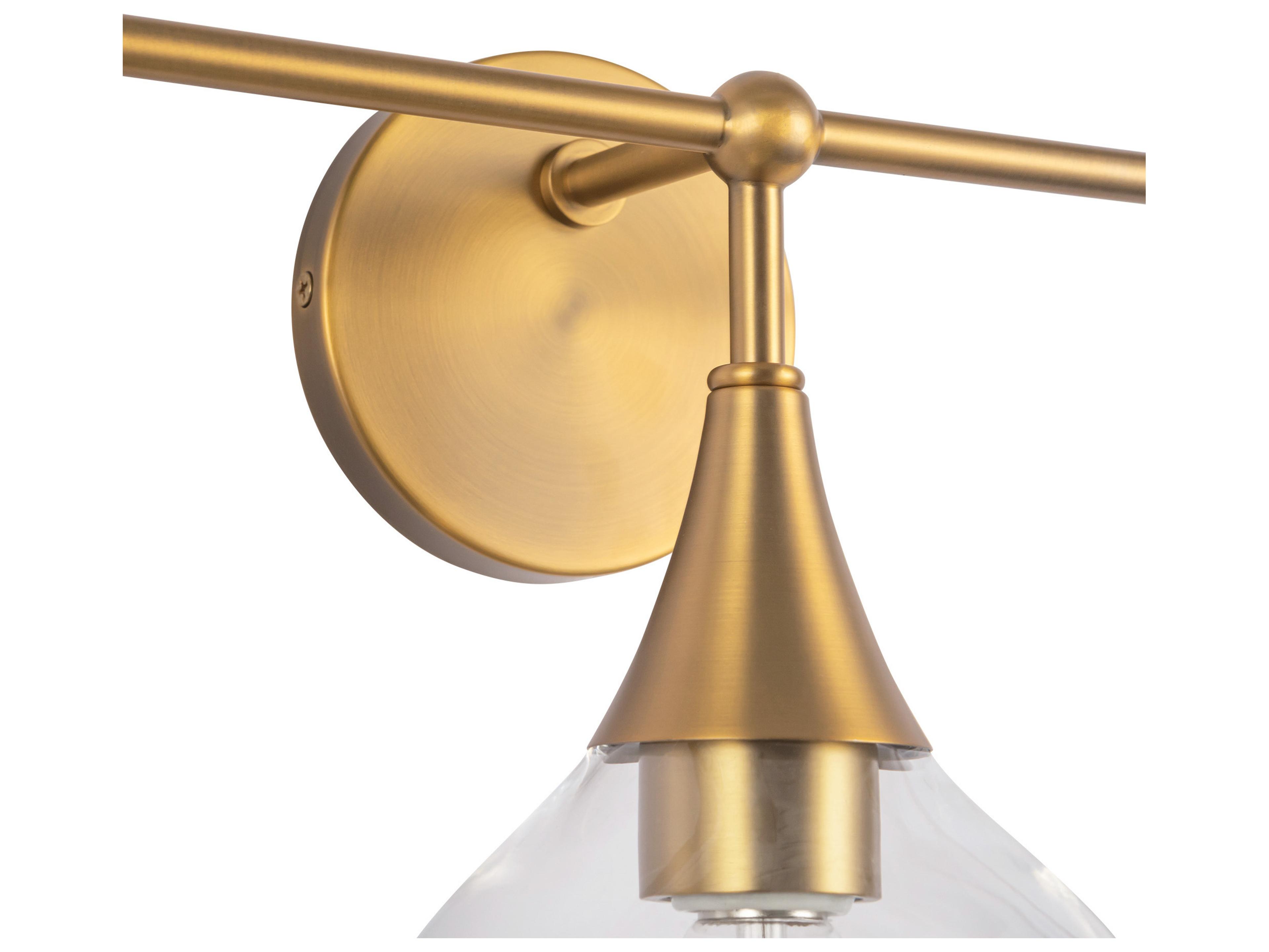 Alora Mood Hazel 3-Light Aged Gold Vanity Light