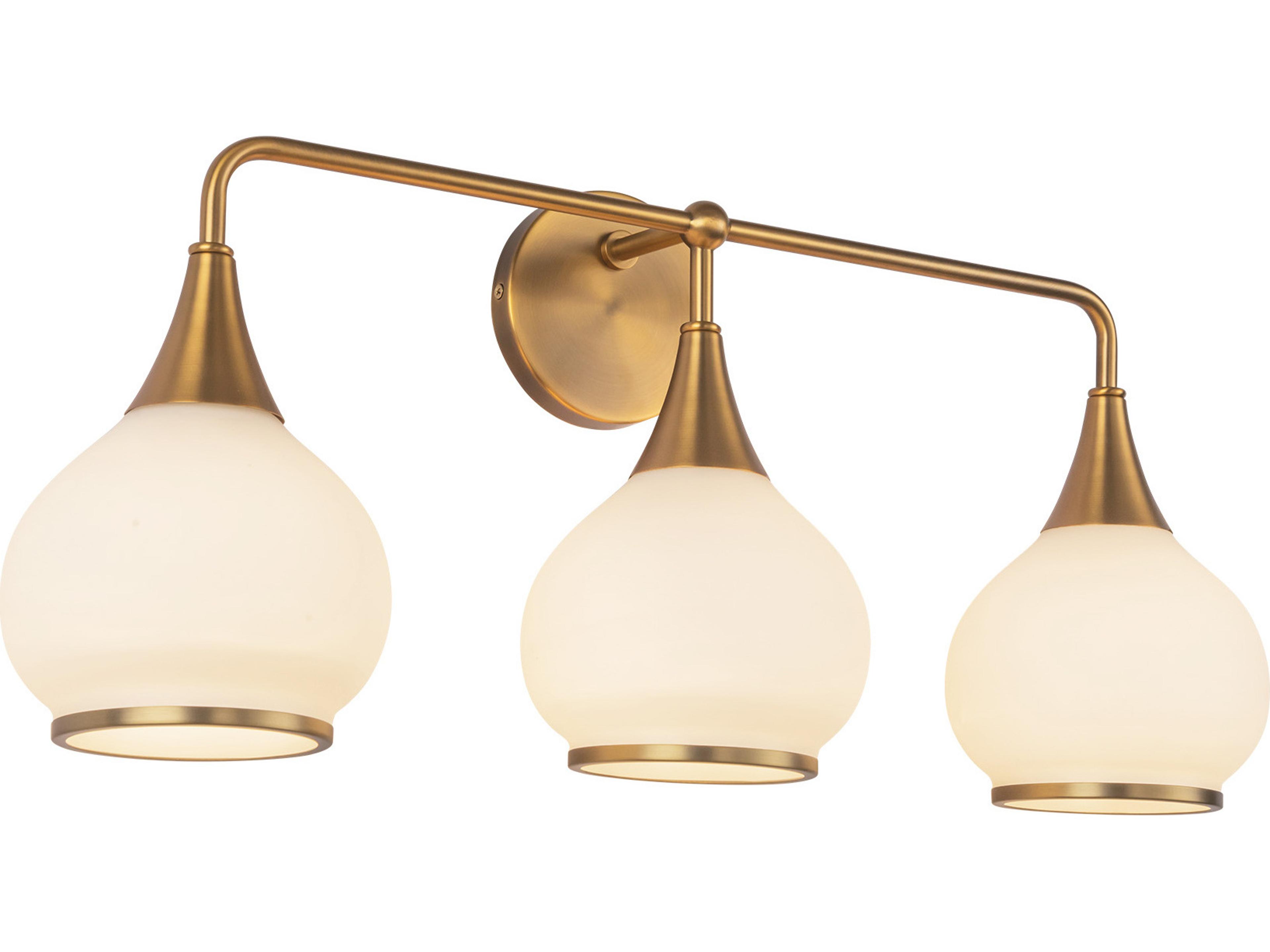 Alora Mood Hazel 3-Light Aged Gold Vanity Light