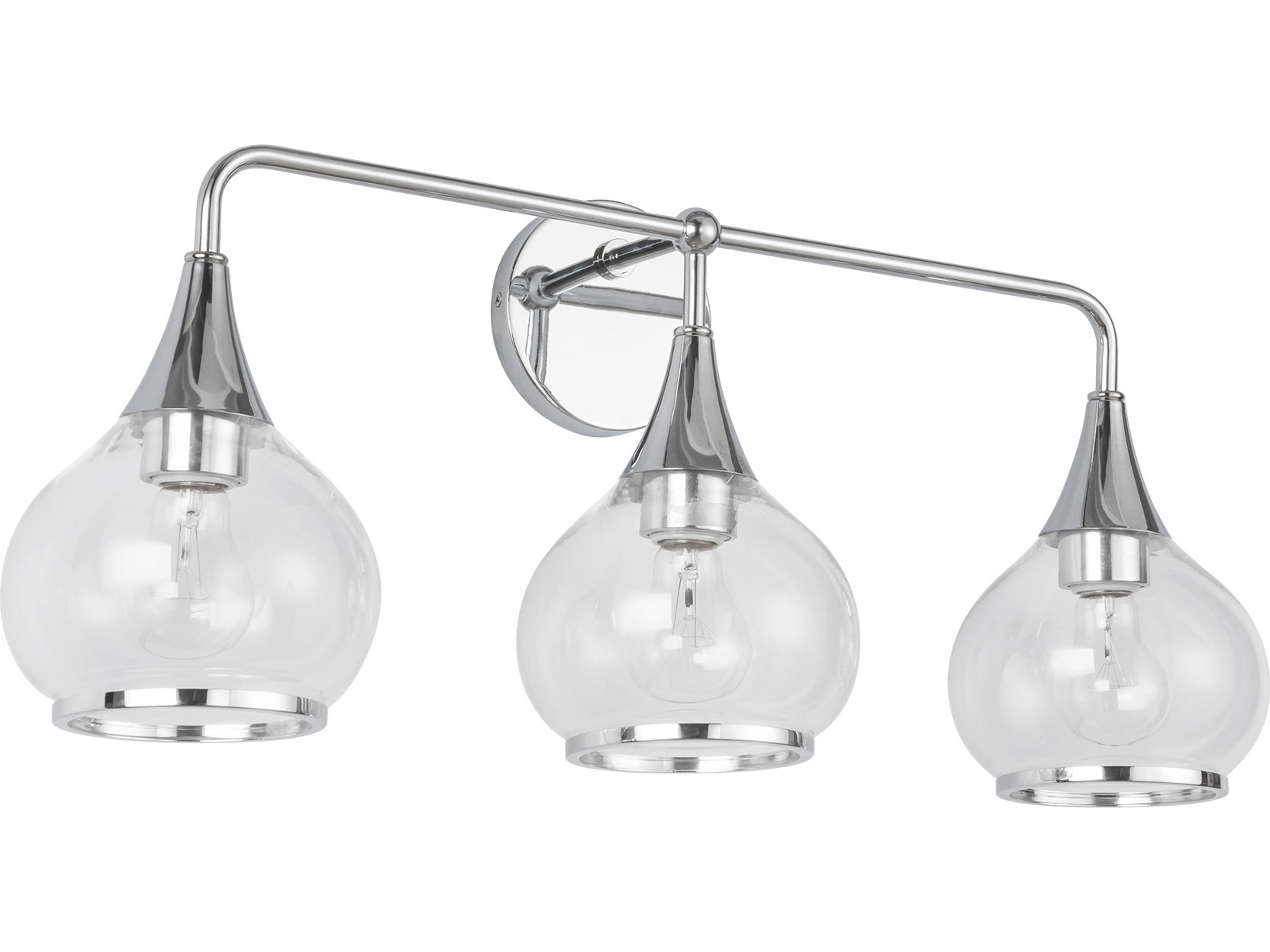 Alora Mood Hazel 3-Light Chrome Vanity Light