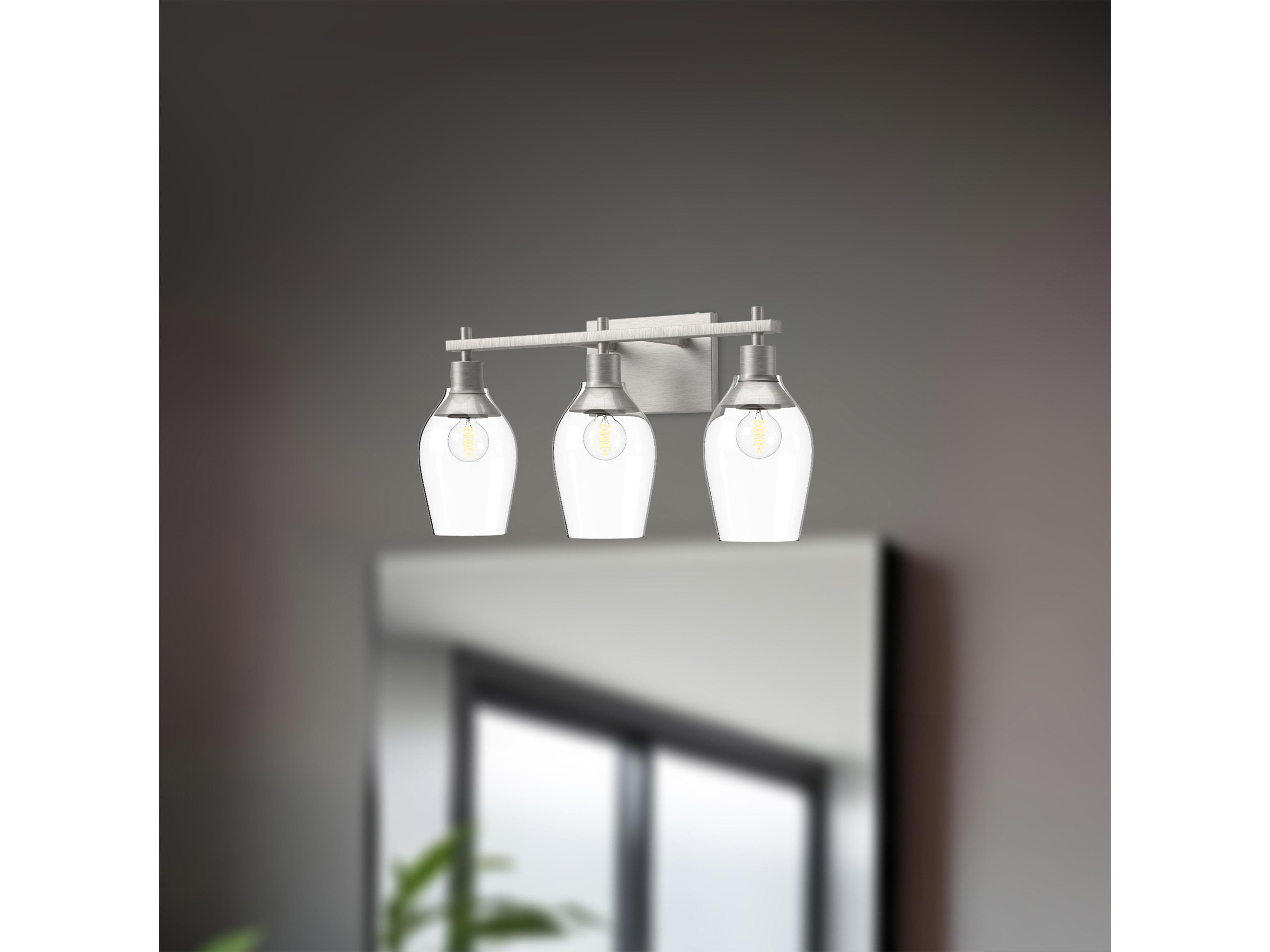 Alora Mood Kingsley 3-Light Brushed Nickel Vanity Light