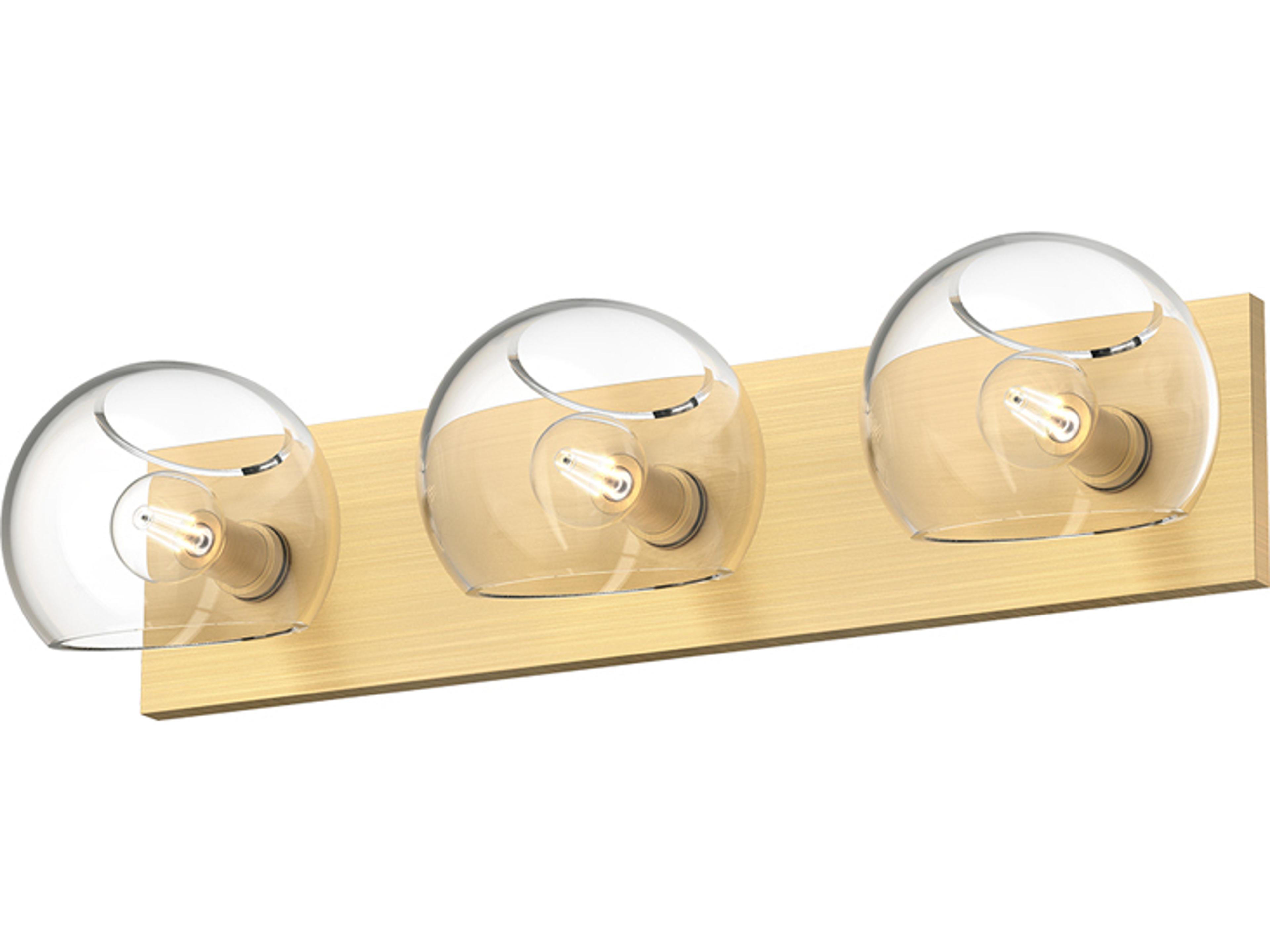 Alora Mood Willow 3-Light Brushed Gold Vanity Light