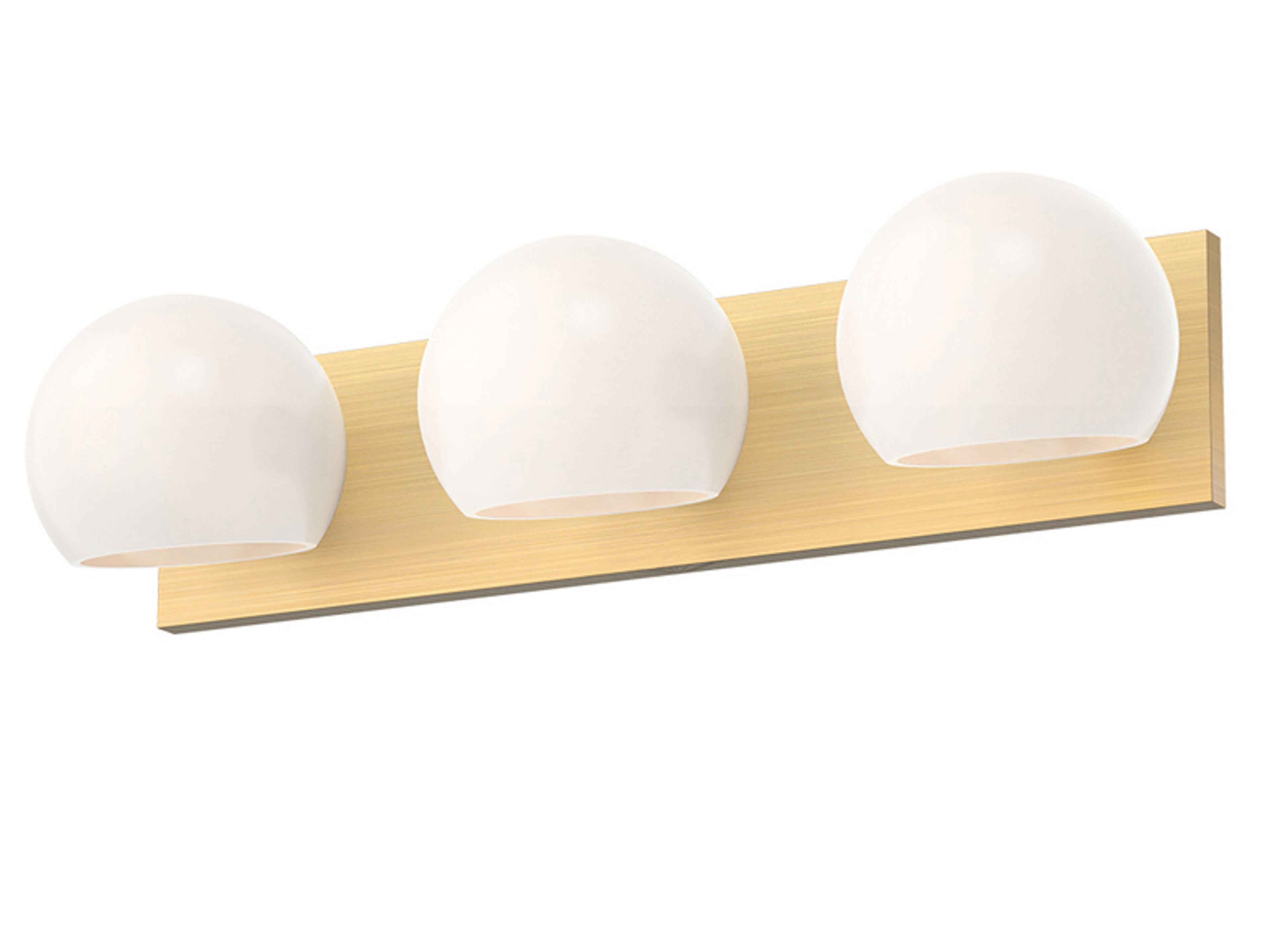 Alora Mood Willow 3-Light Brushed Gold Vanity Light