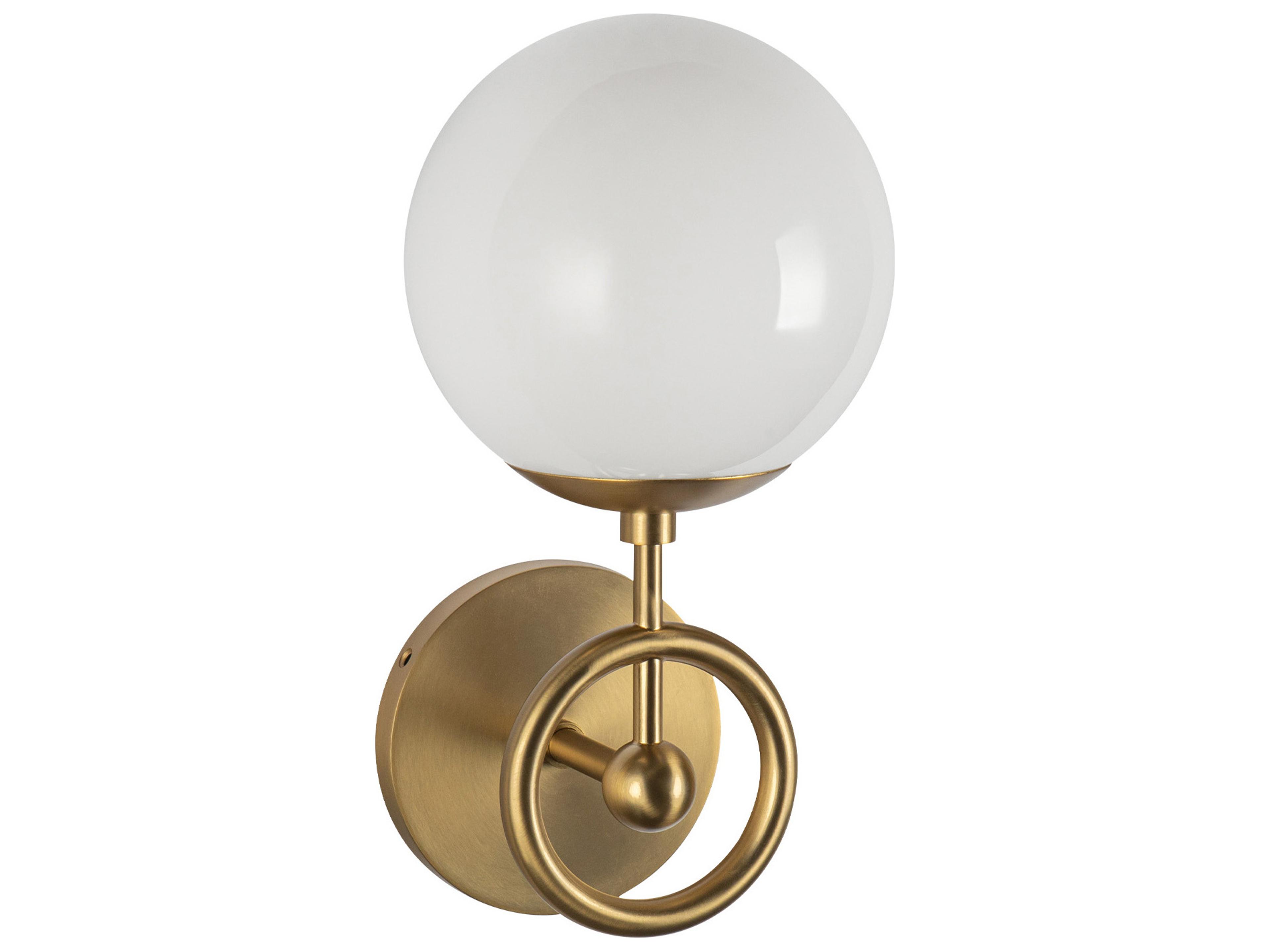 Alora Mood Fiore 1-Light Brushed Gold Wall Sconce