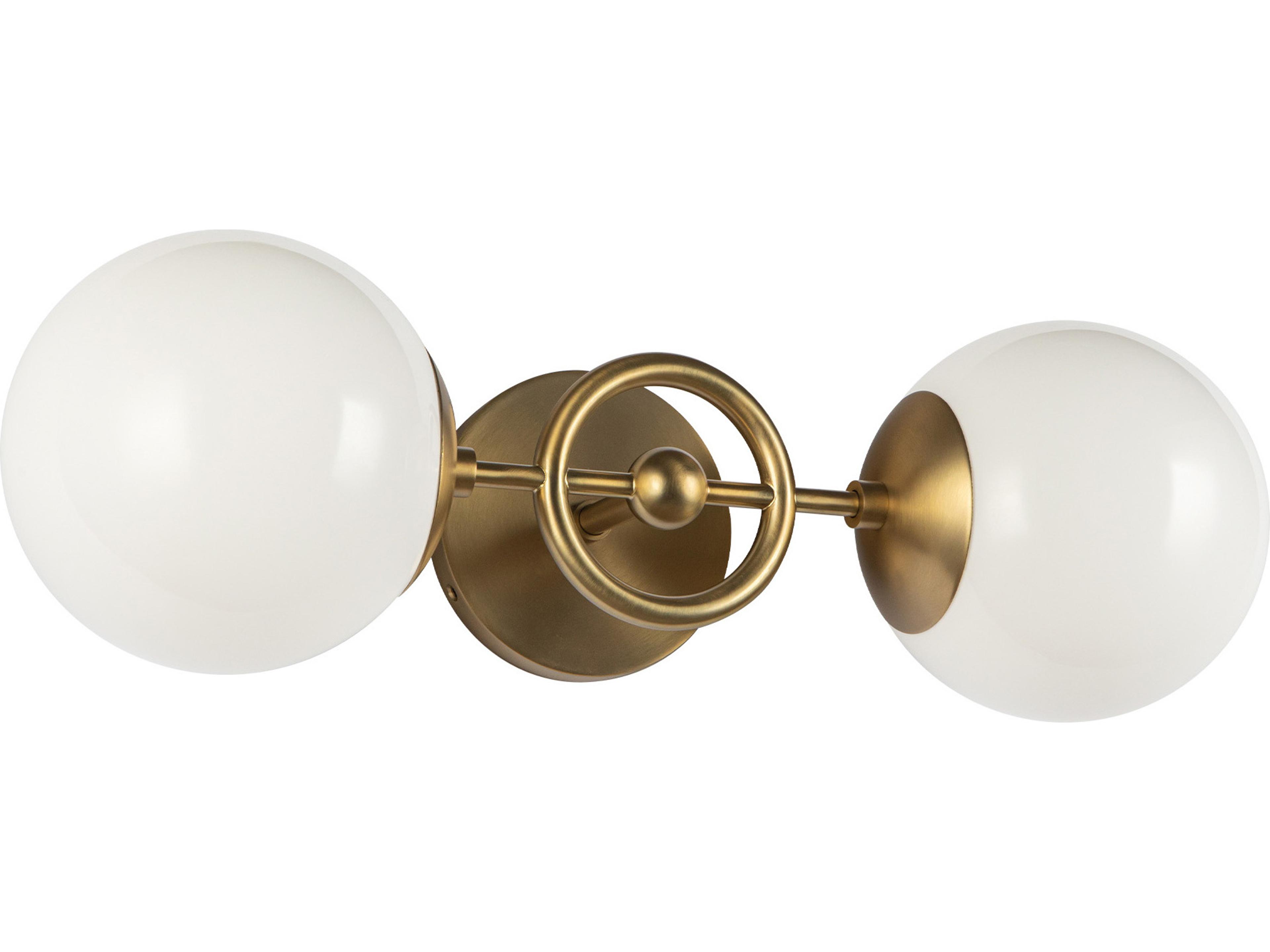 Alora Mood Fiore 2-Light Brushed Gold Vanity Light