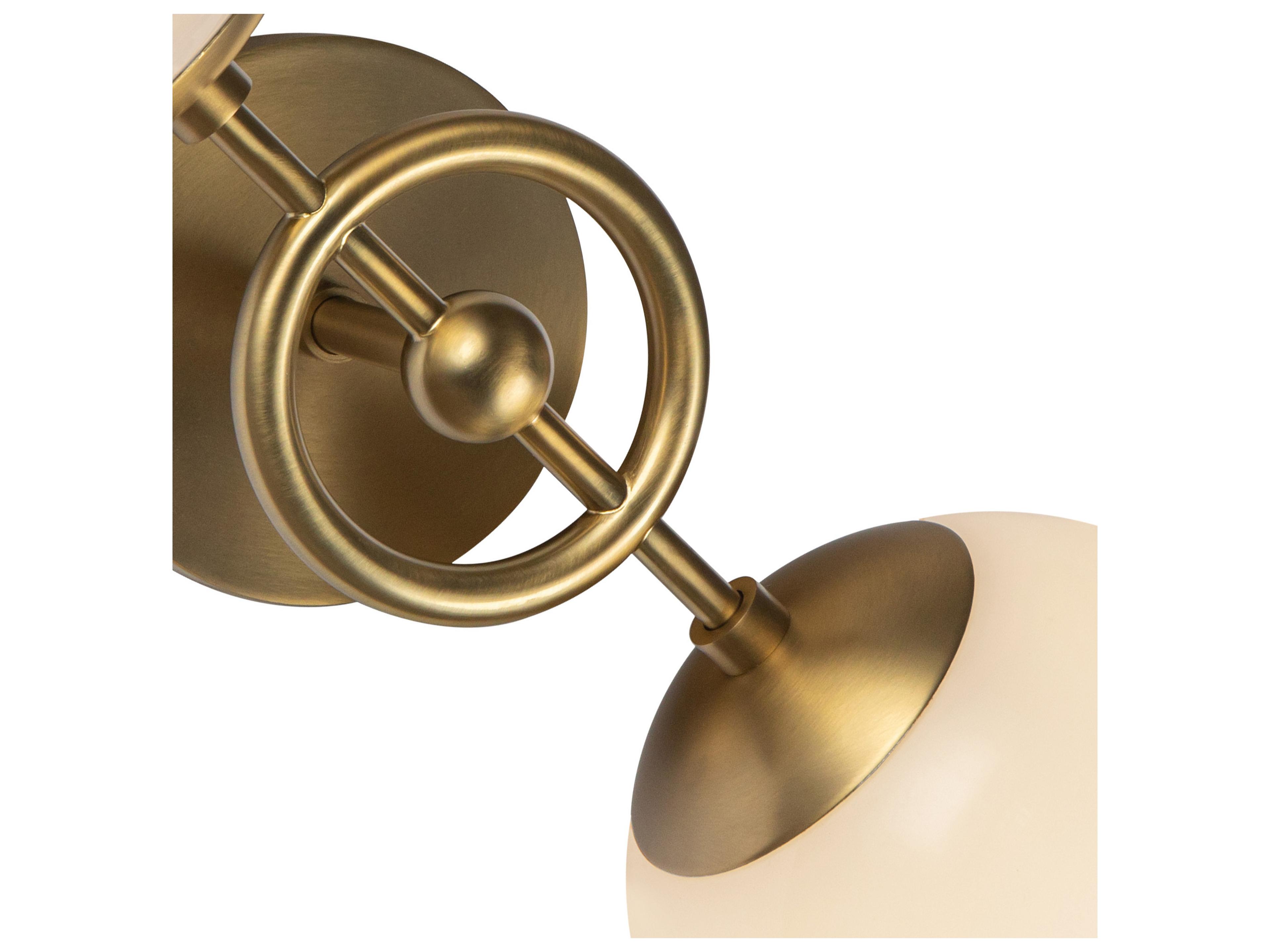 Alora Mood Fiore 2-Light Brushed Gold Vanity Light