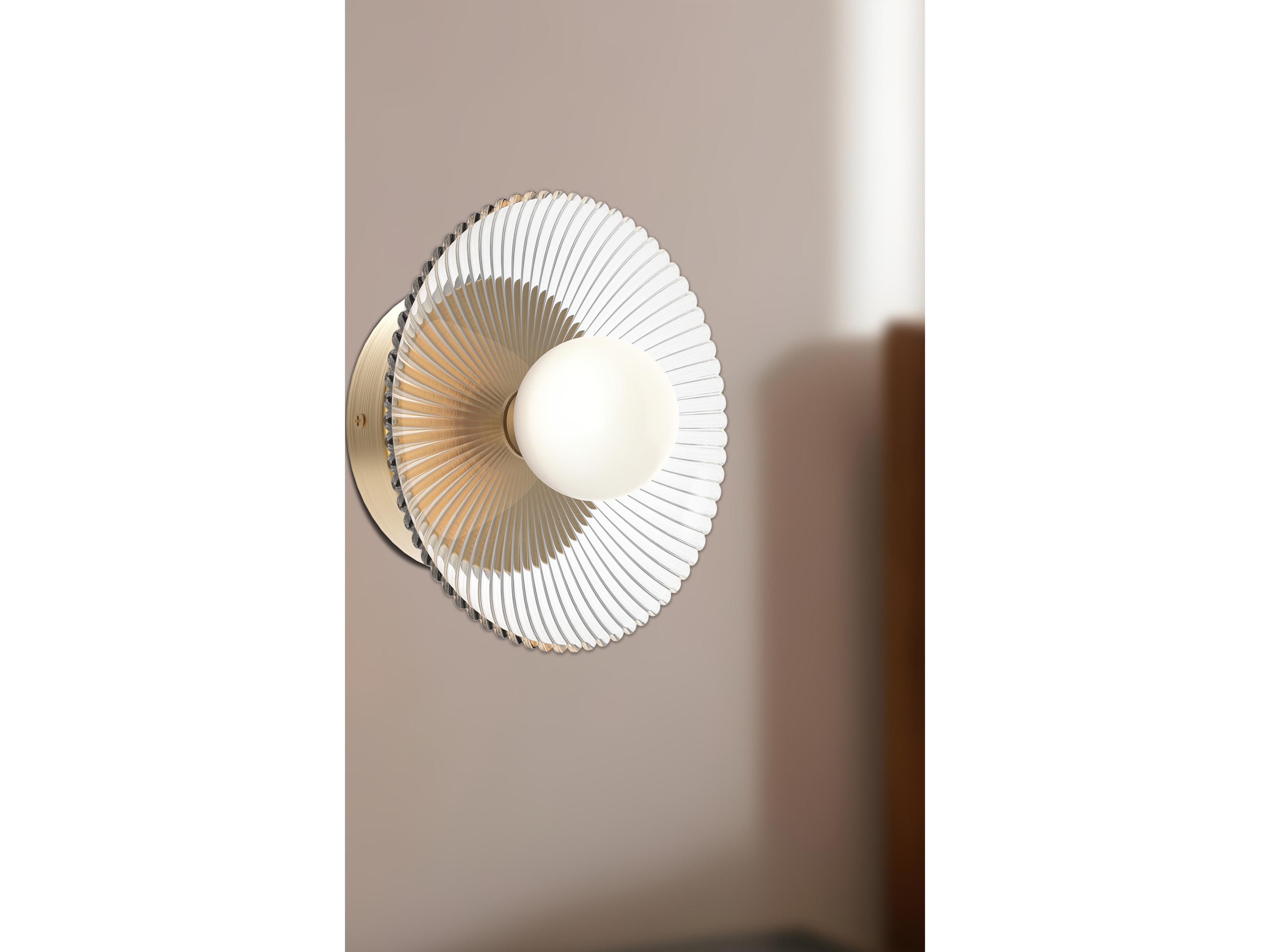 Alora Mood Hera Brushed Gold Wall Sconce