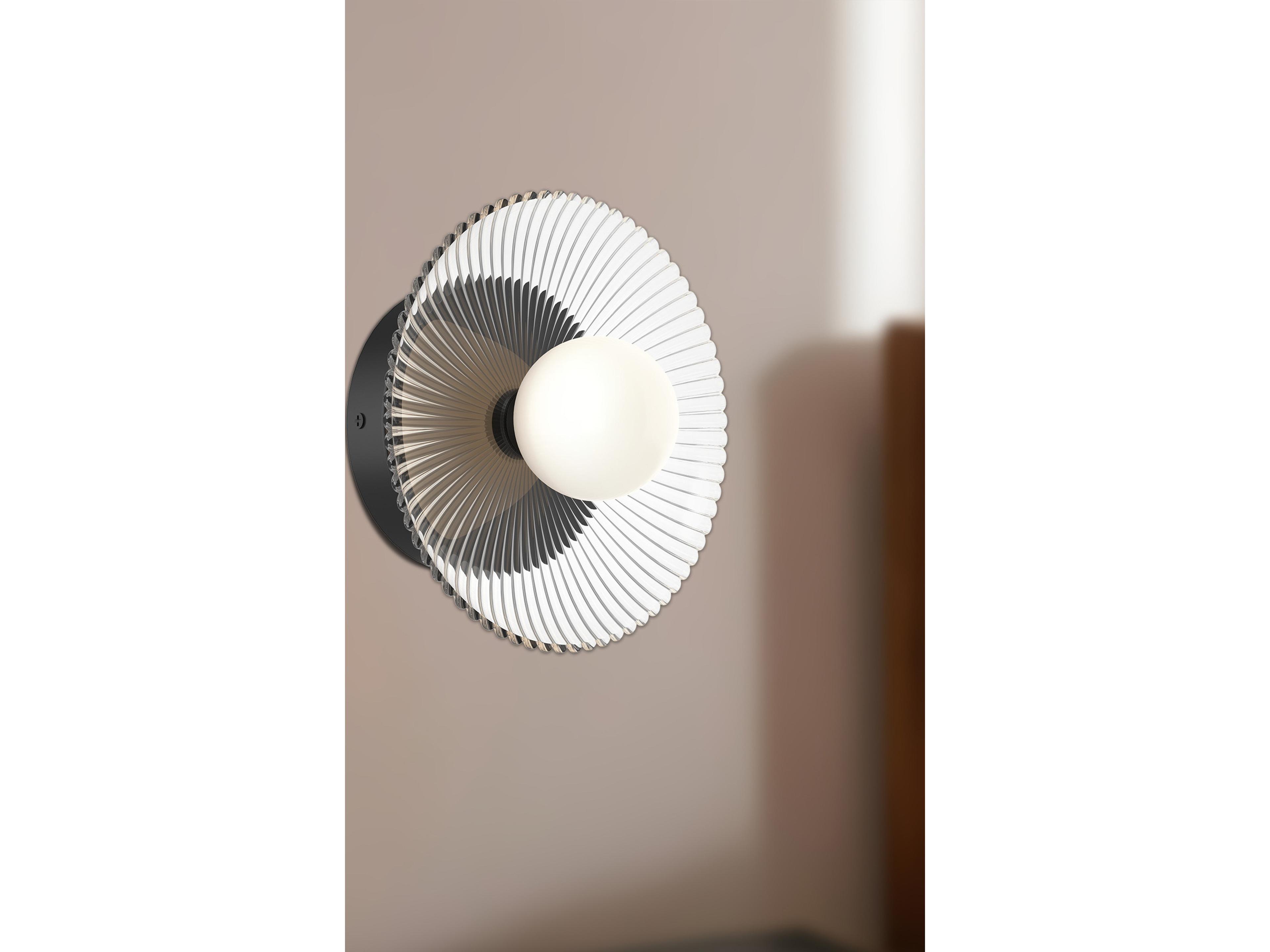 Alora Mood Hera Matte Black Wall Sconce